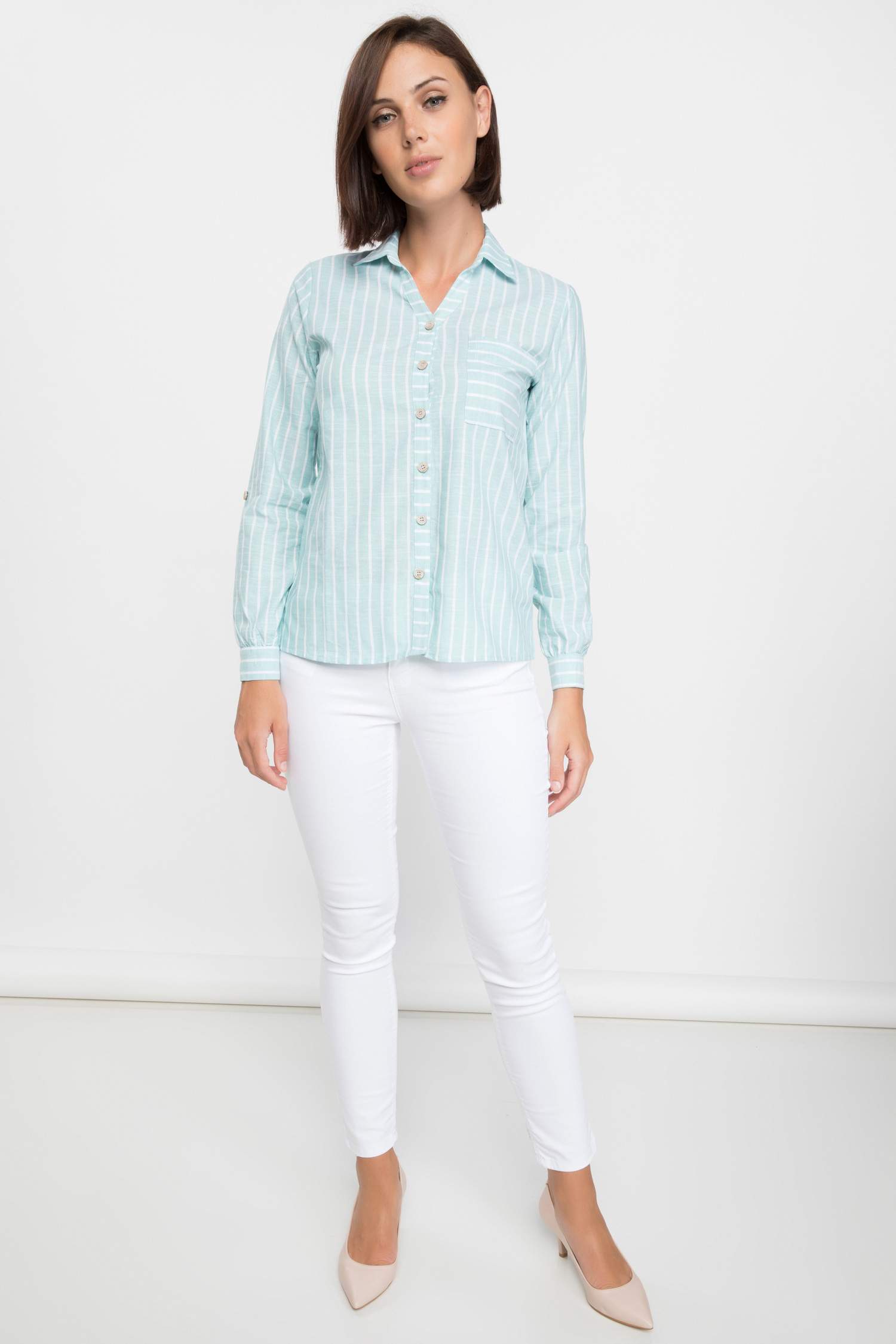 Defacto Uzun Kollu Çizgili Gömlek. 2 Defacto Uzun Kollu Çizgili Gömlek. 2