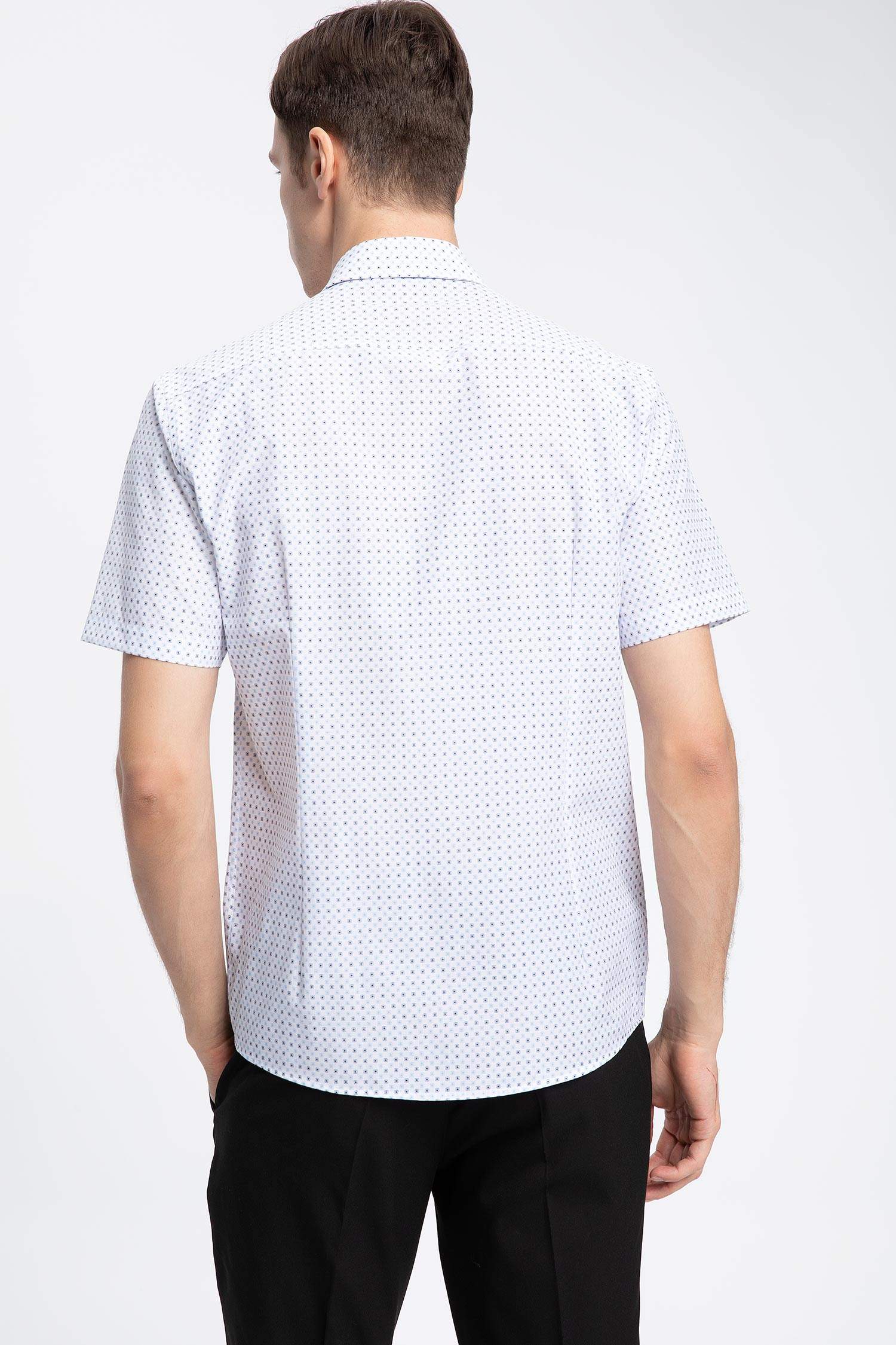 Kısa Kollu Modern Fit Gömlek