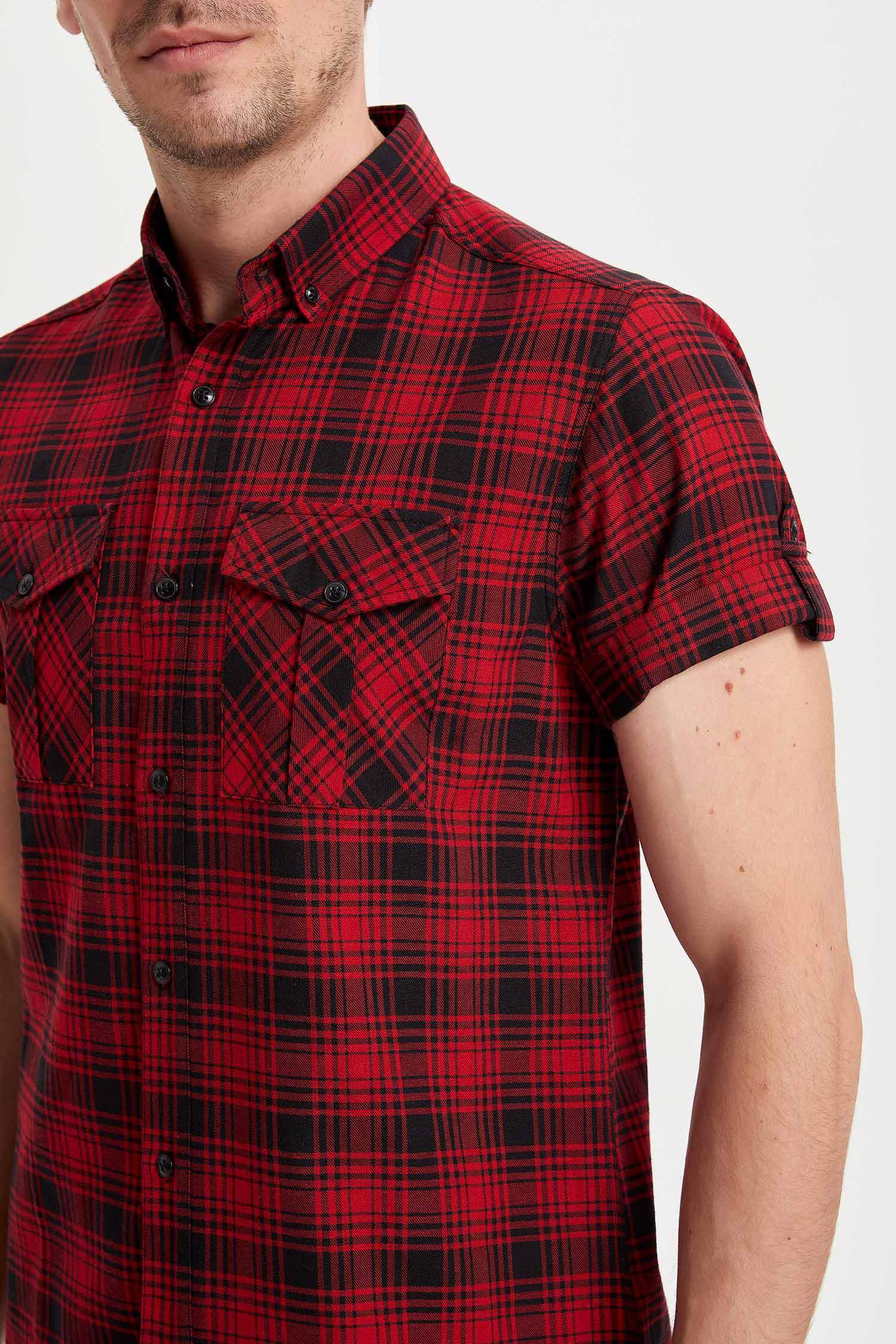 Defacto Kareli Slim Fit Gömlek. 3 Defacto Kareli Slim Fit Gömlek. 3