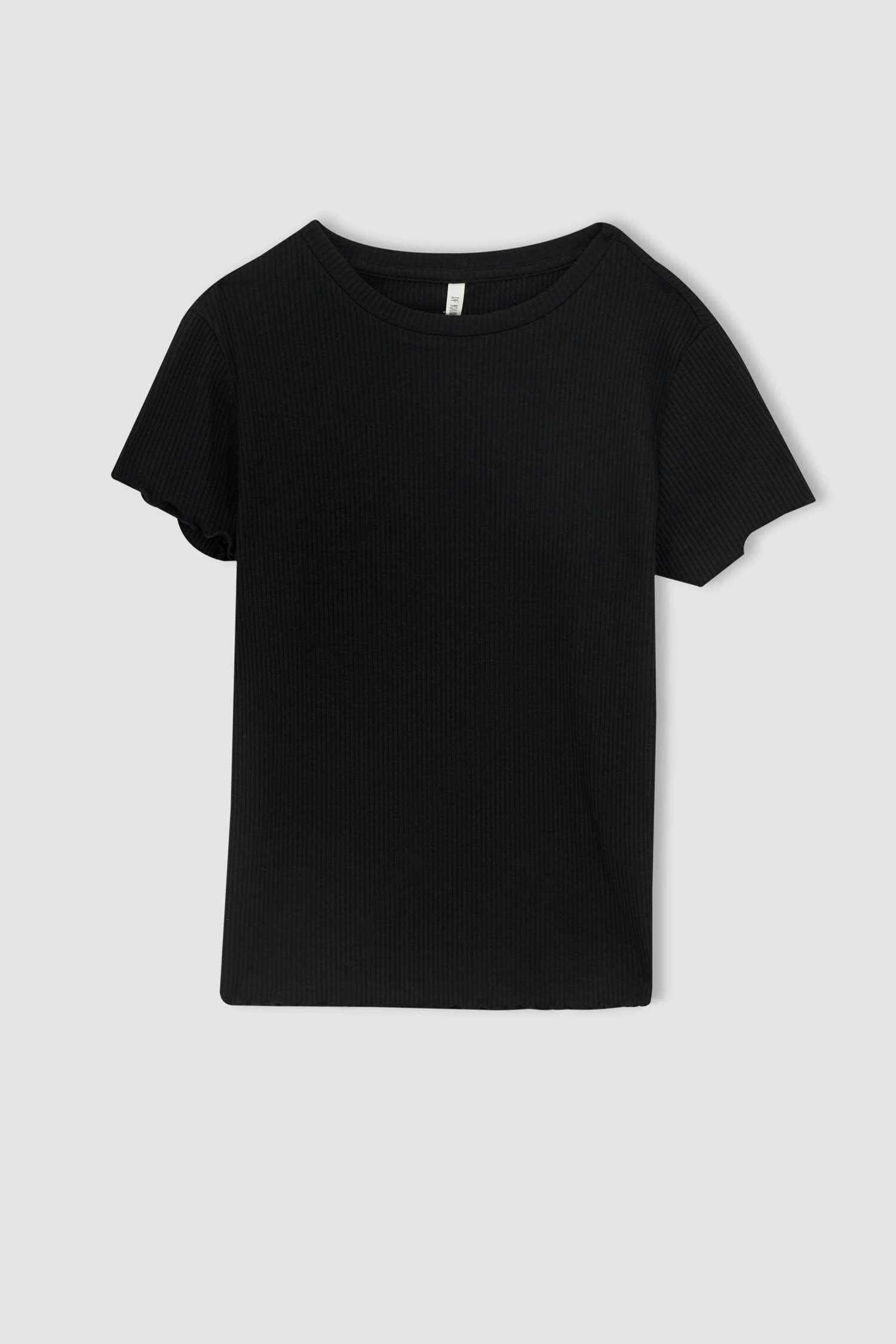 Slim Fit Bisiklet Yaka Kısa Kollu Tişört