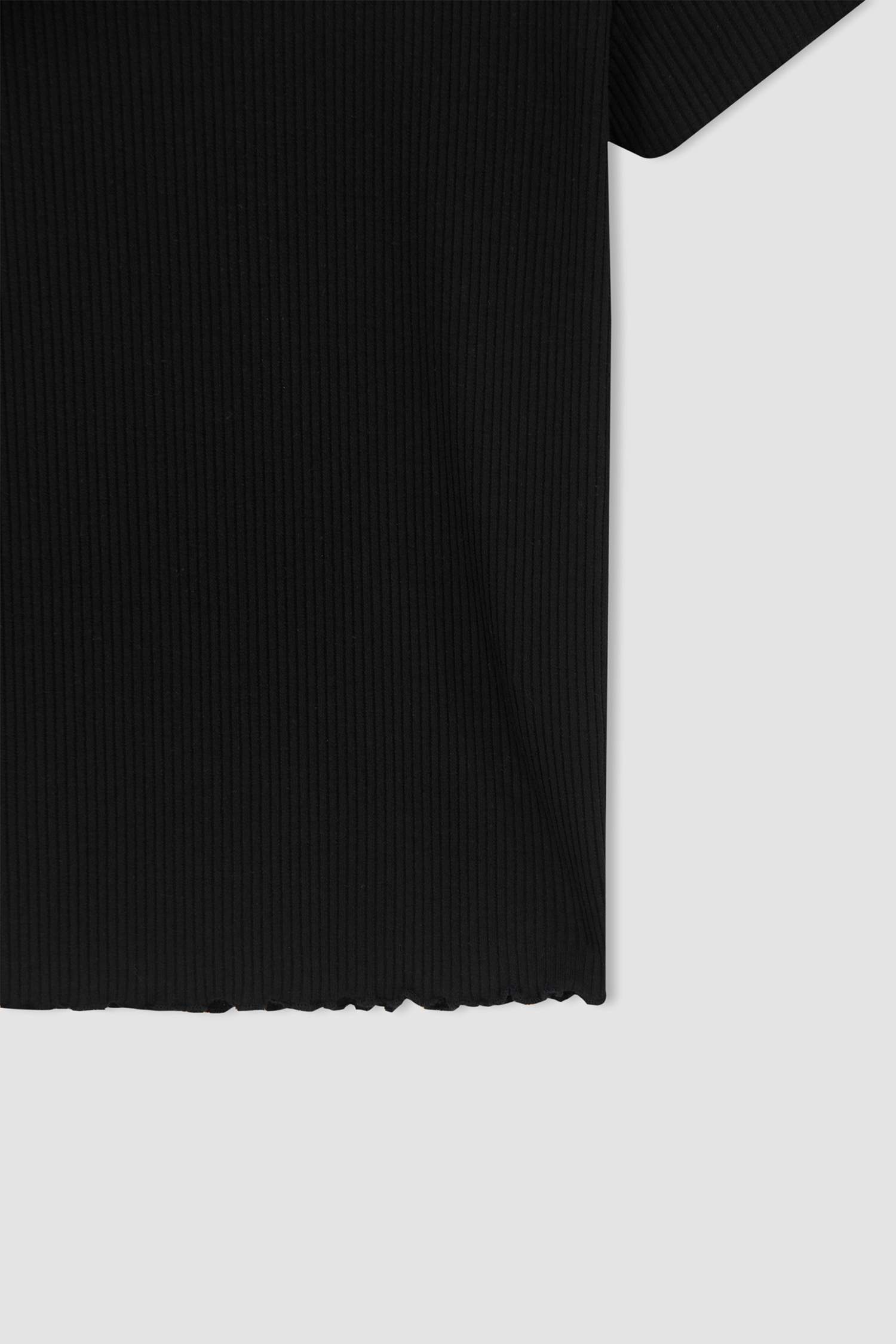 Slim Fit Bisiklet Yaka Kısa Kollu Tişört