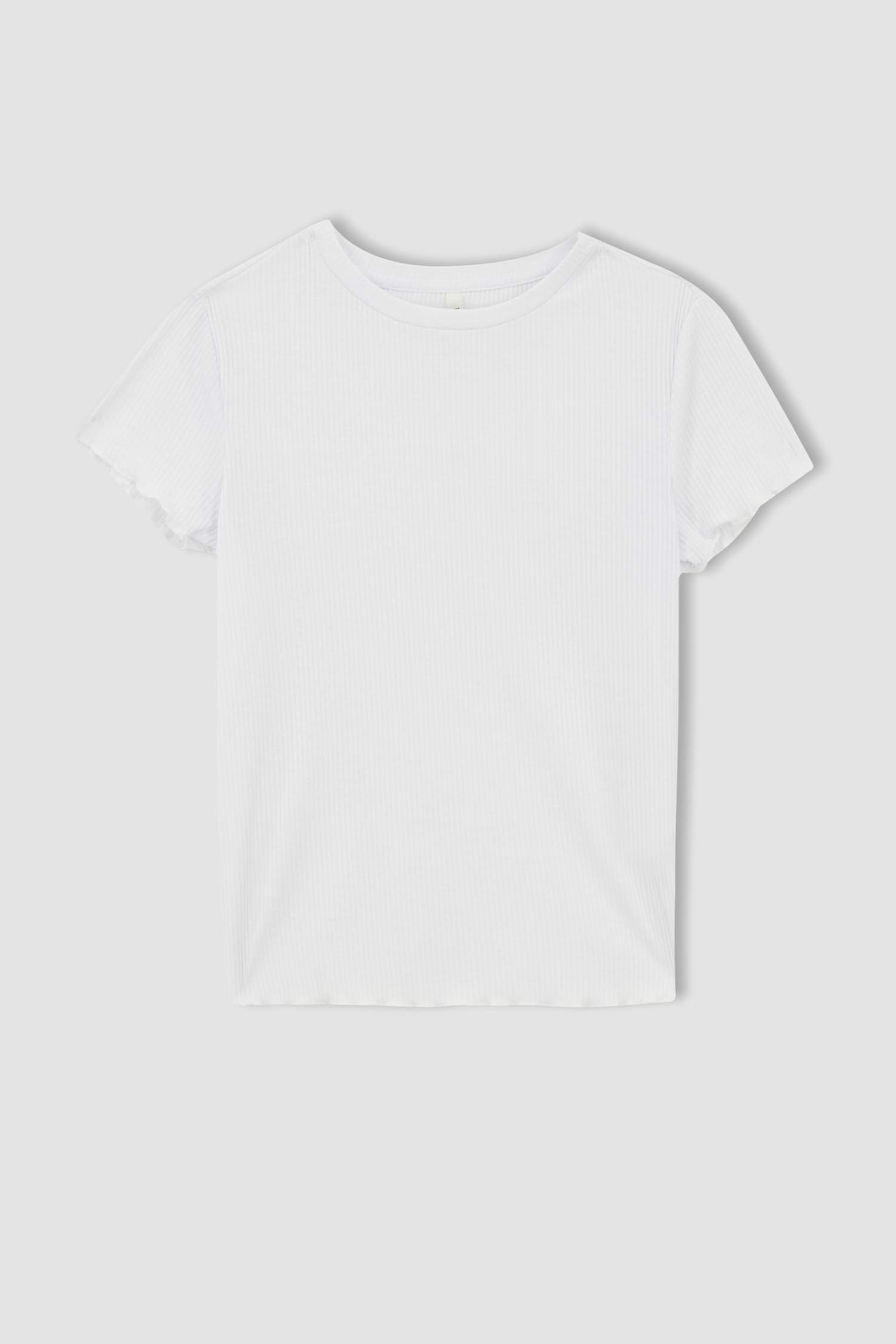 Slim Fit Bisiklet Yaka Kısa Kollu Tişört