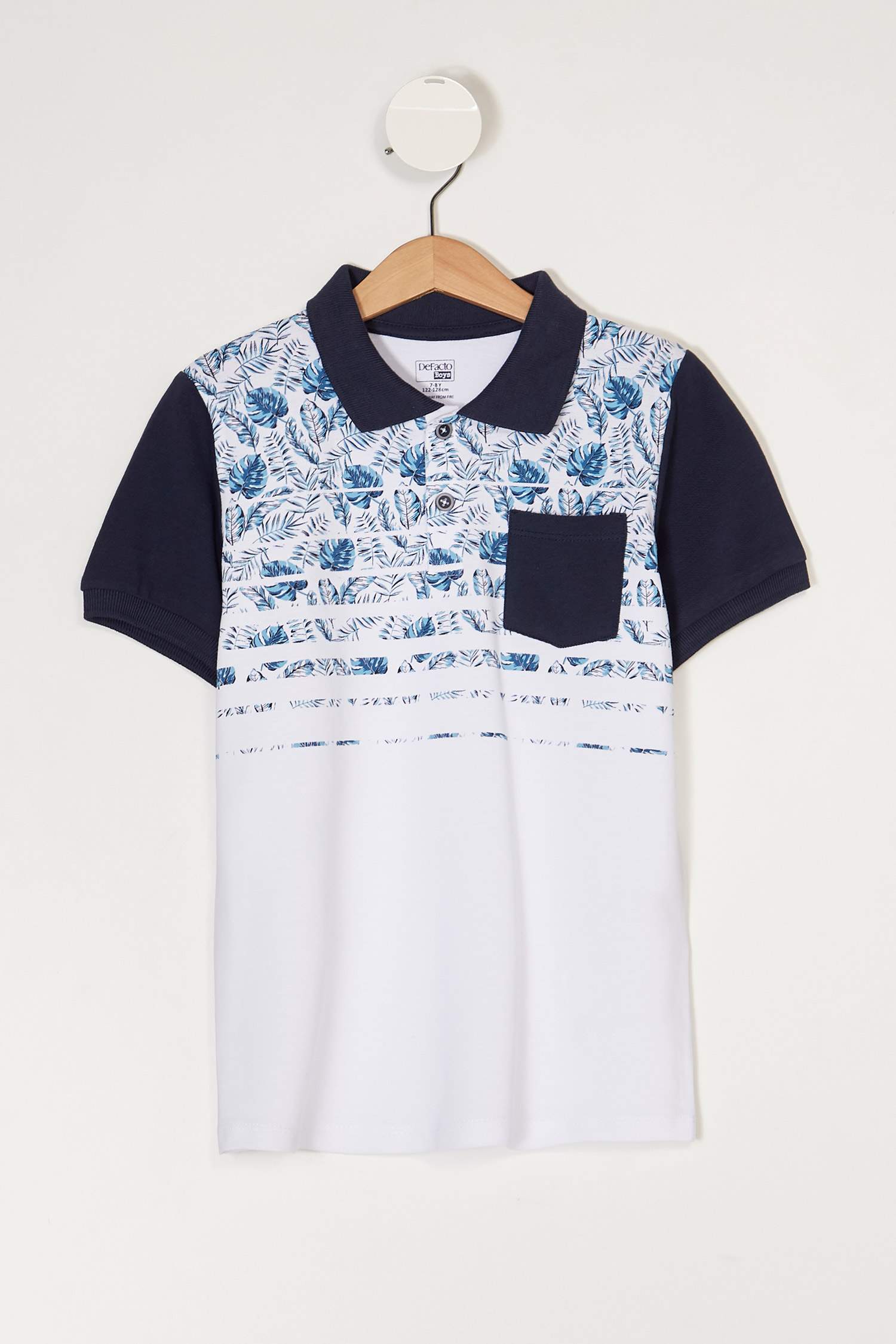 Defacto Renk Bloklu Polo T-shirt. 1 Defacto Renk Bloklu Polo T-shirt. 1