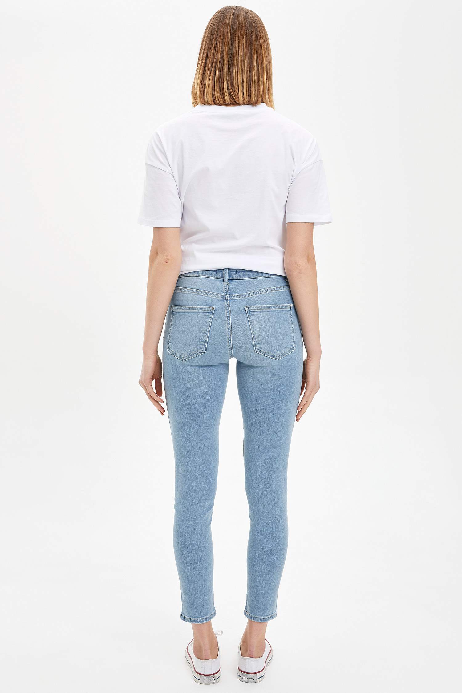 Rebeca Skinny Fit Yırtık Detaylı Jean Pantolon