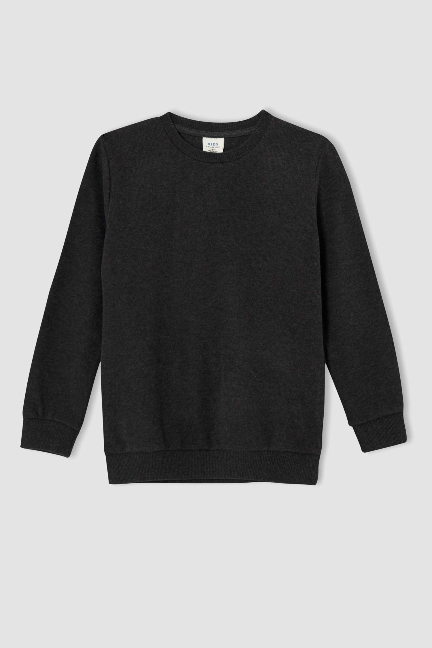 Erkek Çocuk Regular Fit Bisiklet Yaka Selanik Kumaş Sweatshirt