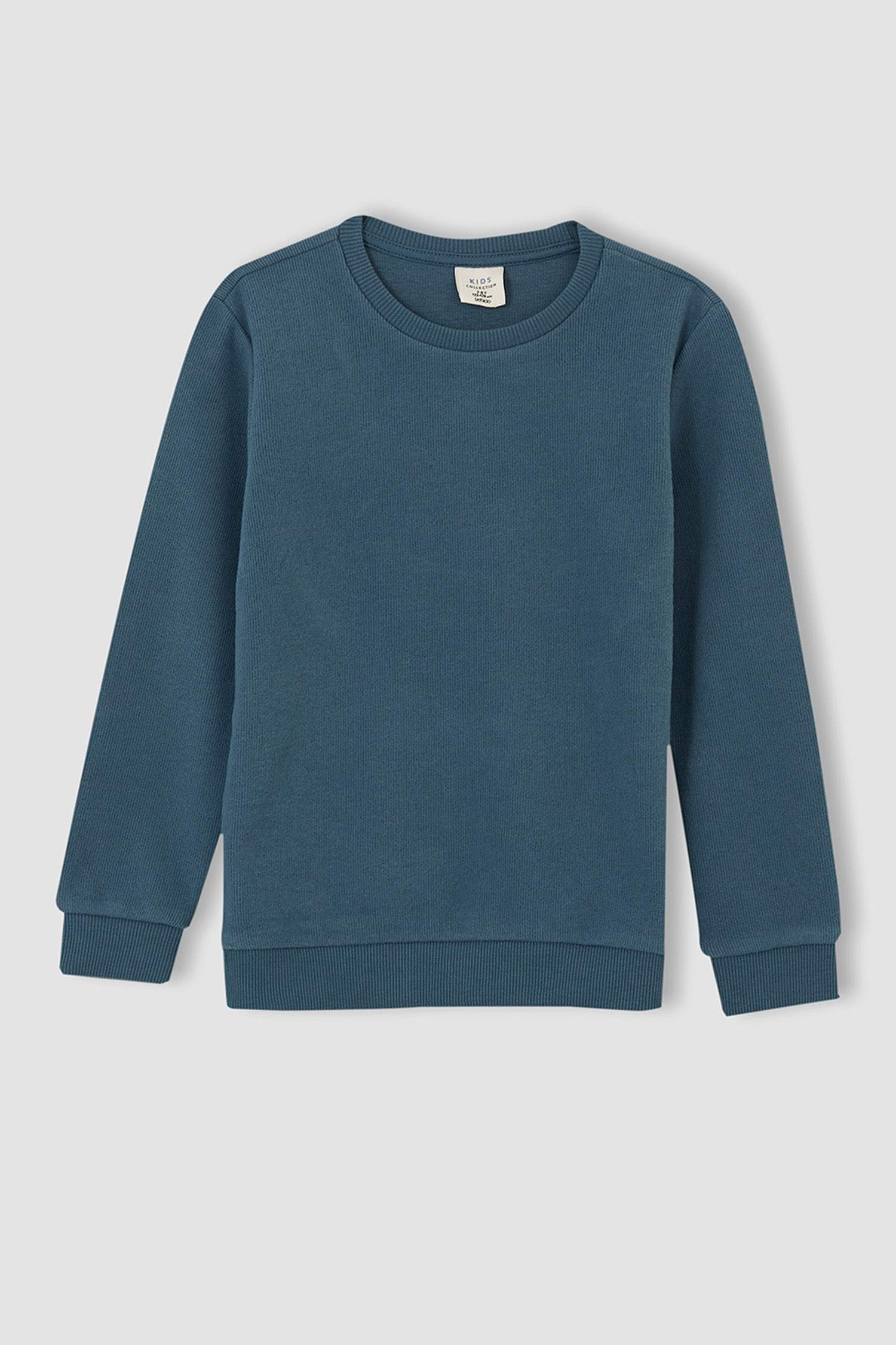 Erkek Çocuk Regular Fit Bisiklet Yaka Selanik Kumaş Sweatshirt