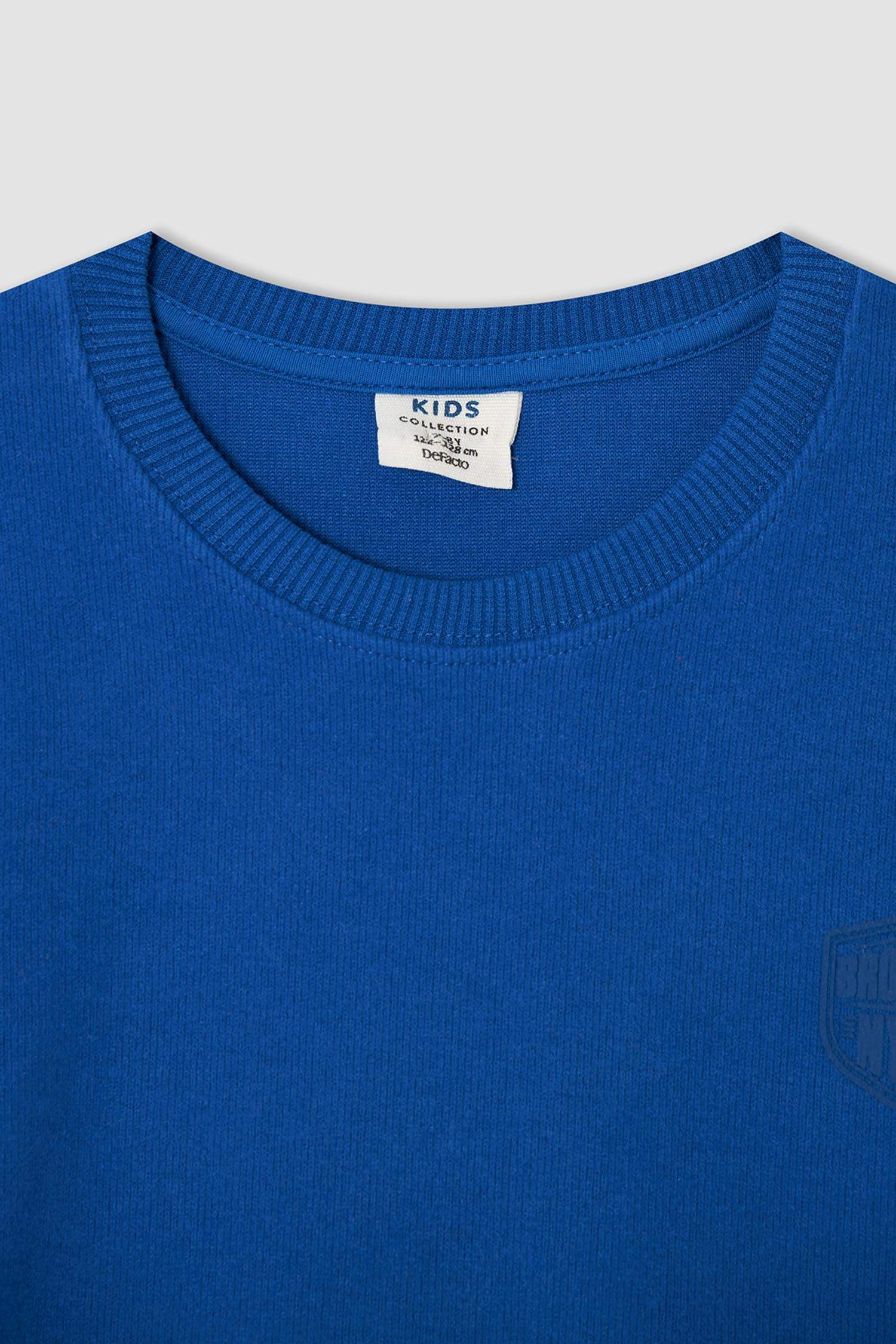 Erkek Çocuk Regular Fit Bisiklet Yaka Sweatshirt
