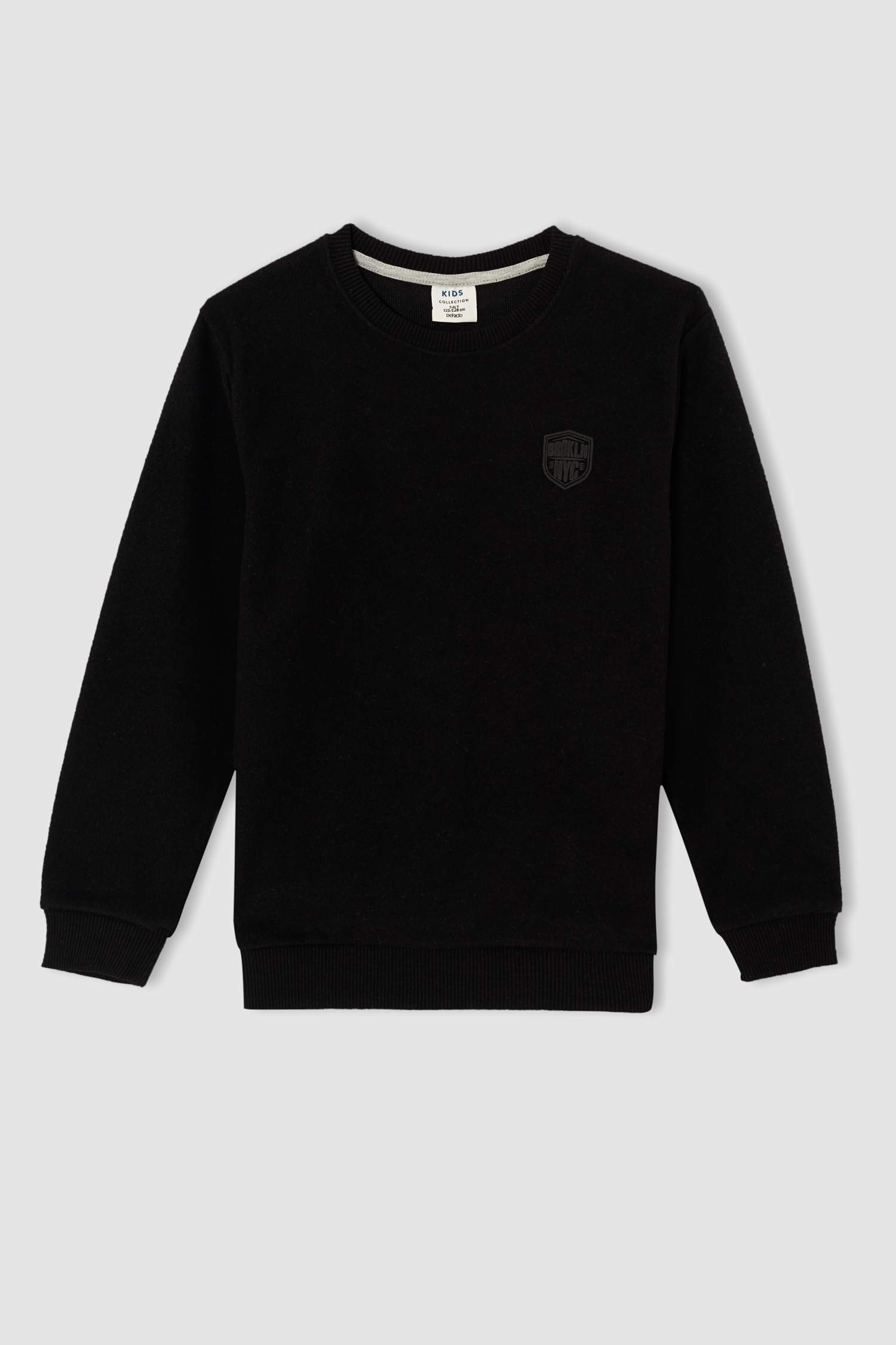 Erkek Çocuk Regular Fit Bisiklet Yaka Cepsiz Sweatshirt