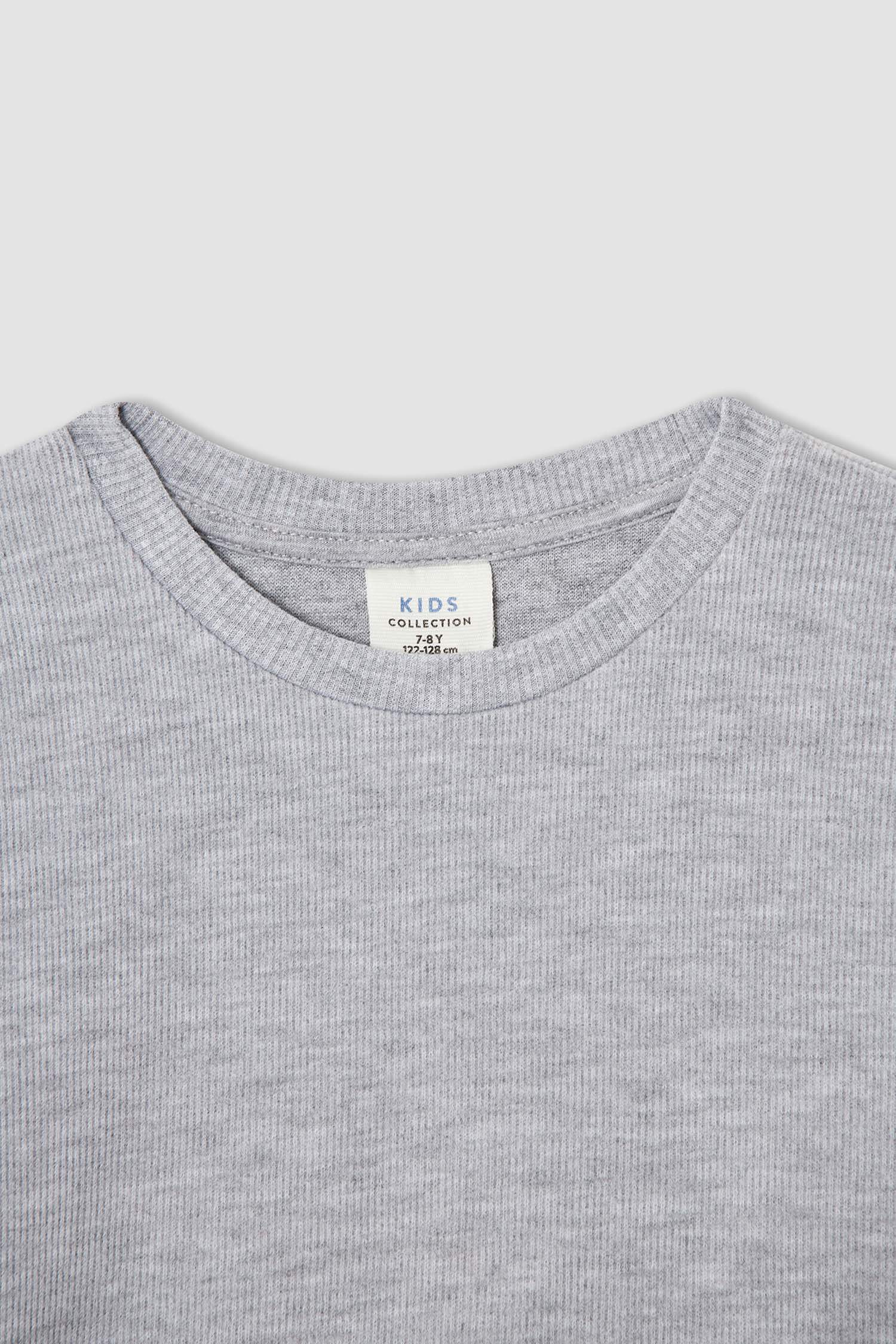Erkek Çocuk Regular Fit Bisiklet Yaka Selanik Kumaş Sweatshirt