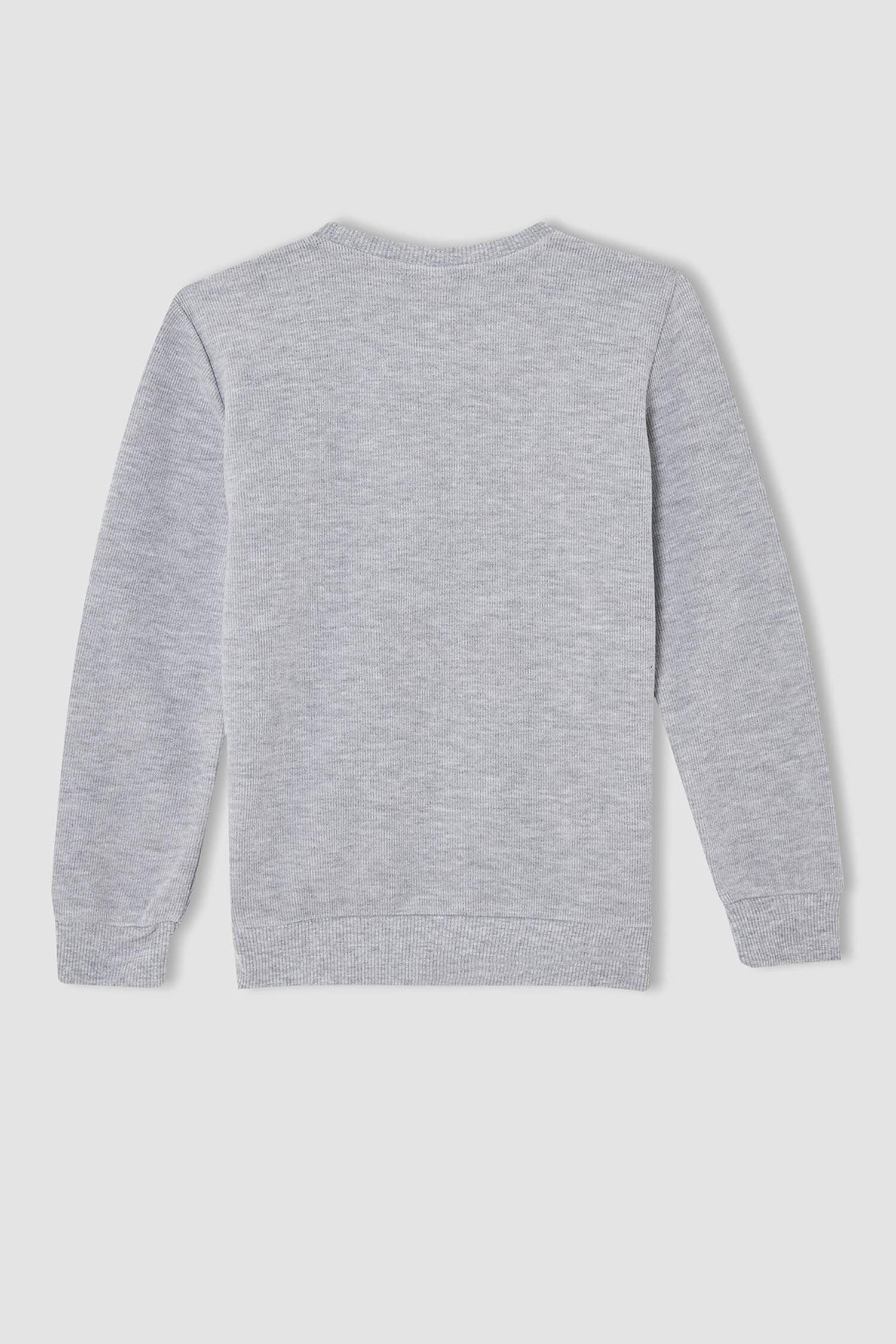 Erkek Çocuk Regular Fit Bisiklet Yaka Selanik Kumaş Sweatshirt