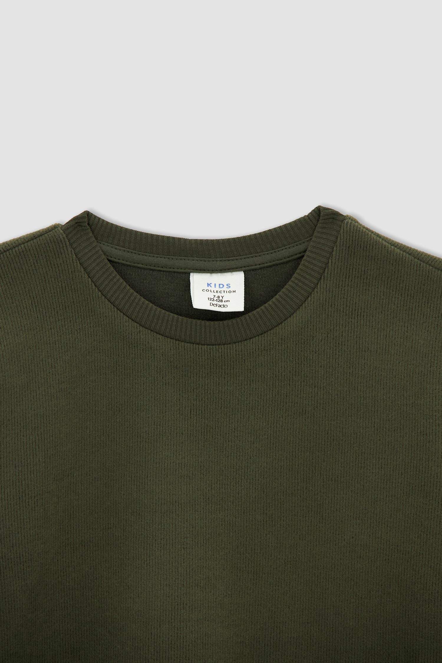 Erkek Çocuk Regular Fit Bisiklet Yaka Selanik Kumaş Sweatshirt
