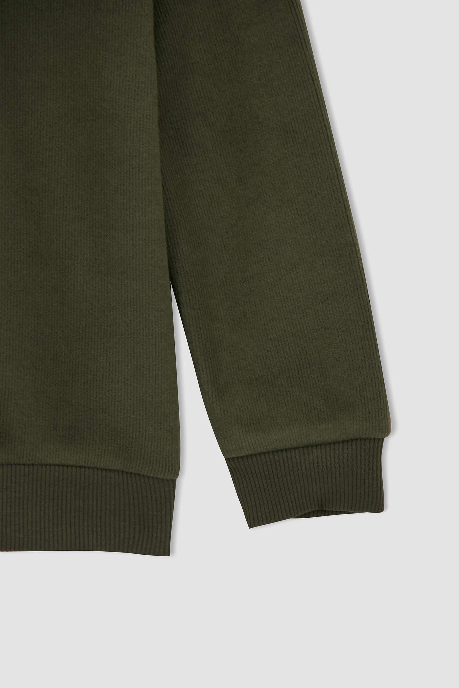 Erkek Çocuk Regular Fit Bisiklet Yaka Selanik Kumaş Sweatshirt