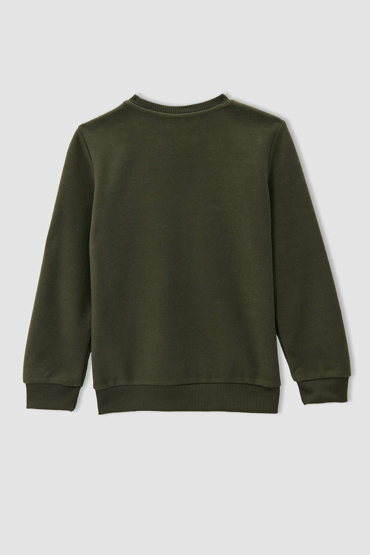 Erkek Çocuk Regular Fit Bisiklet Yaka Selanik Kumaş Sweatshirt