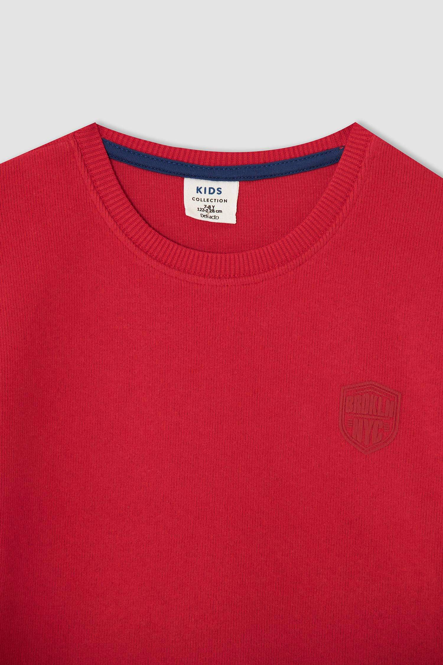 Erkek Çocuk Regular Fit Bisiklet Yaka Cepsiz Sweatshirt