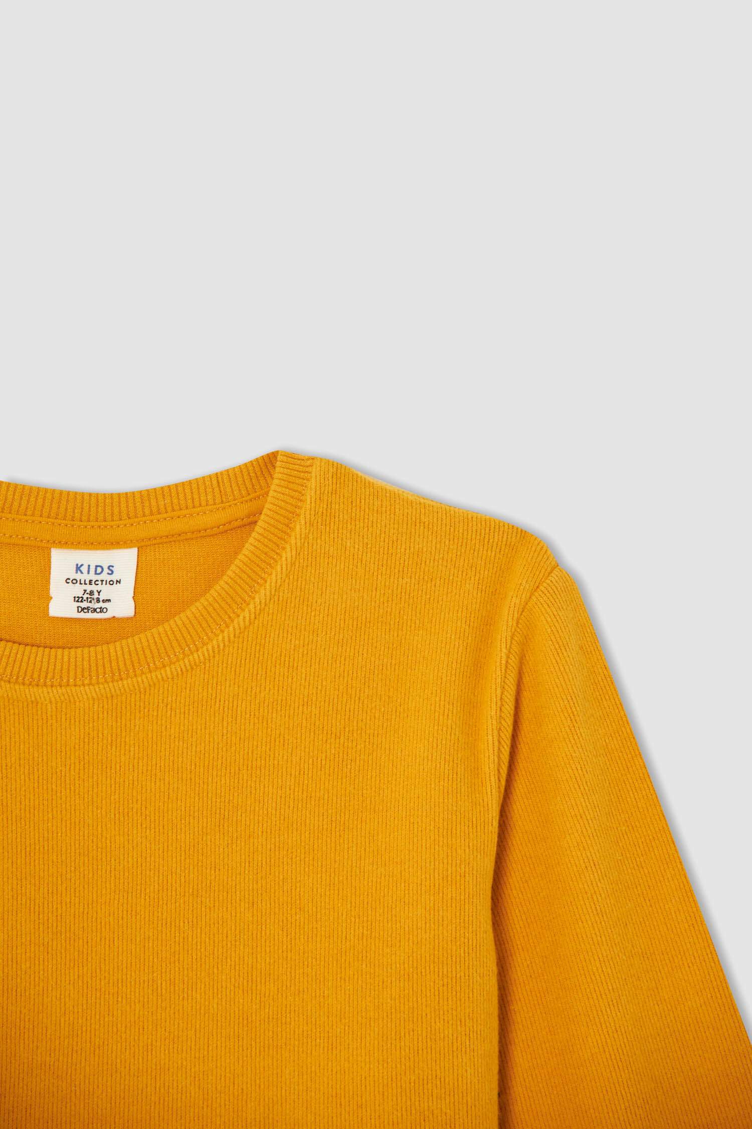 Erkek Çocuk Regular Fit Bisiklet Yaka Cepsiz Sweatshirt