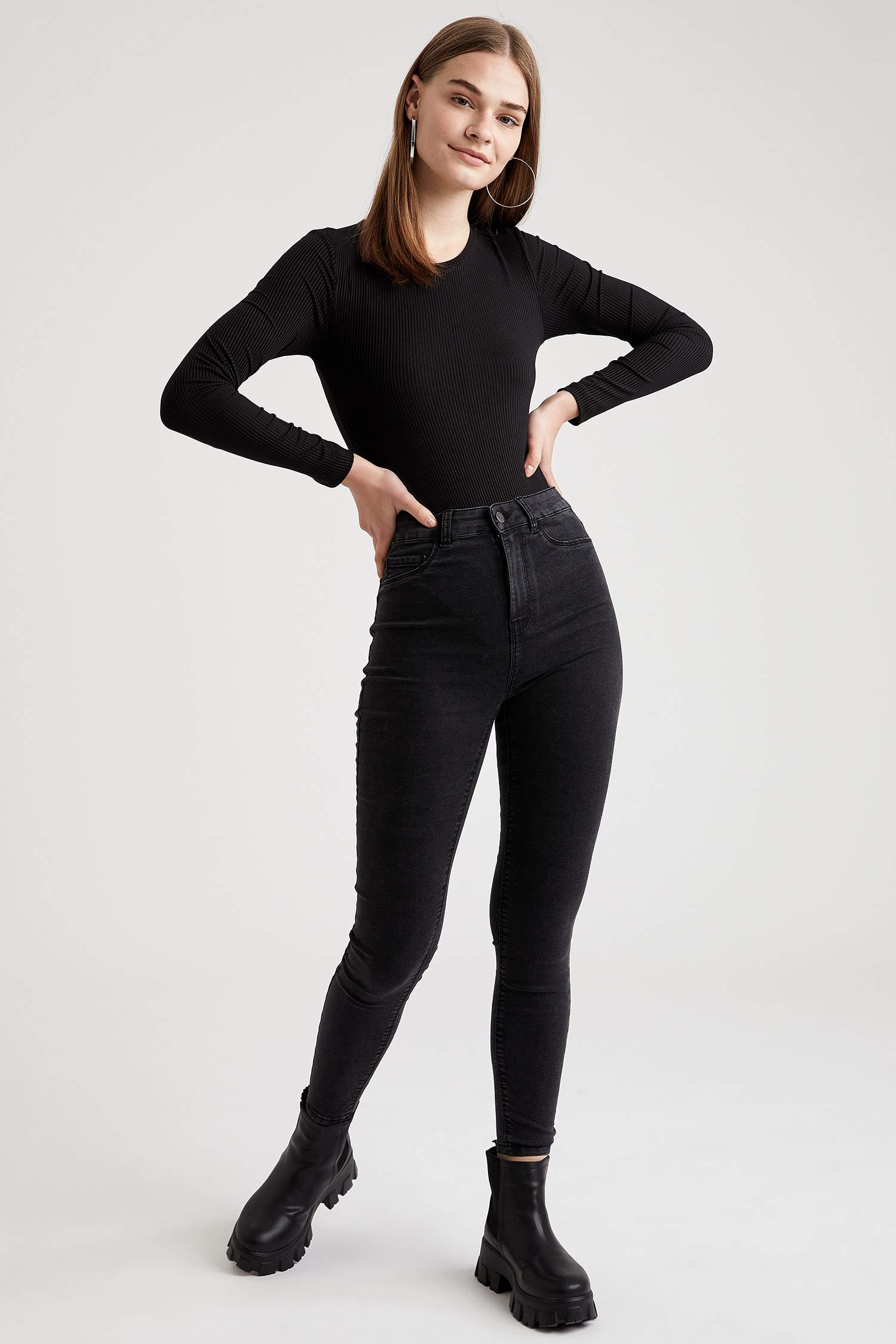 Anna Yüksek Bel Super Skinny Fit Jean Pantolon
