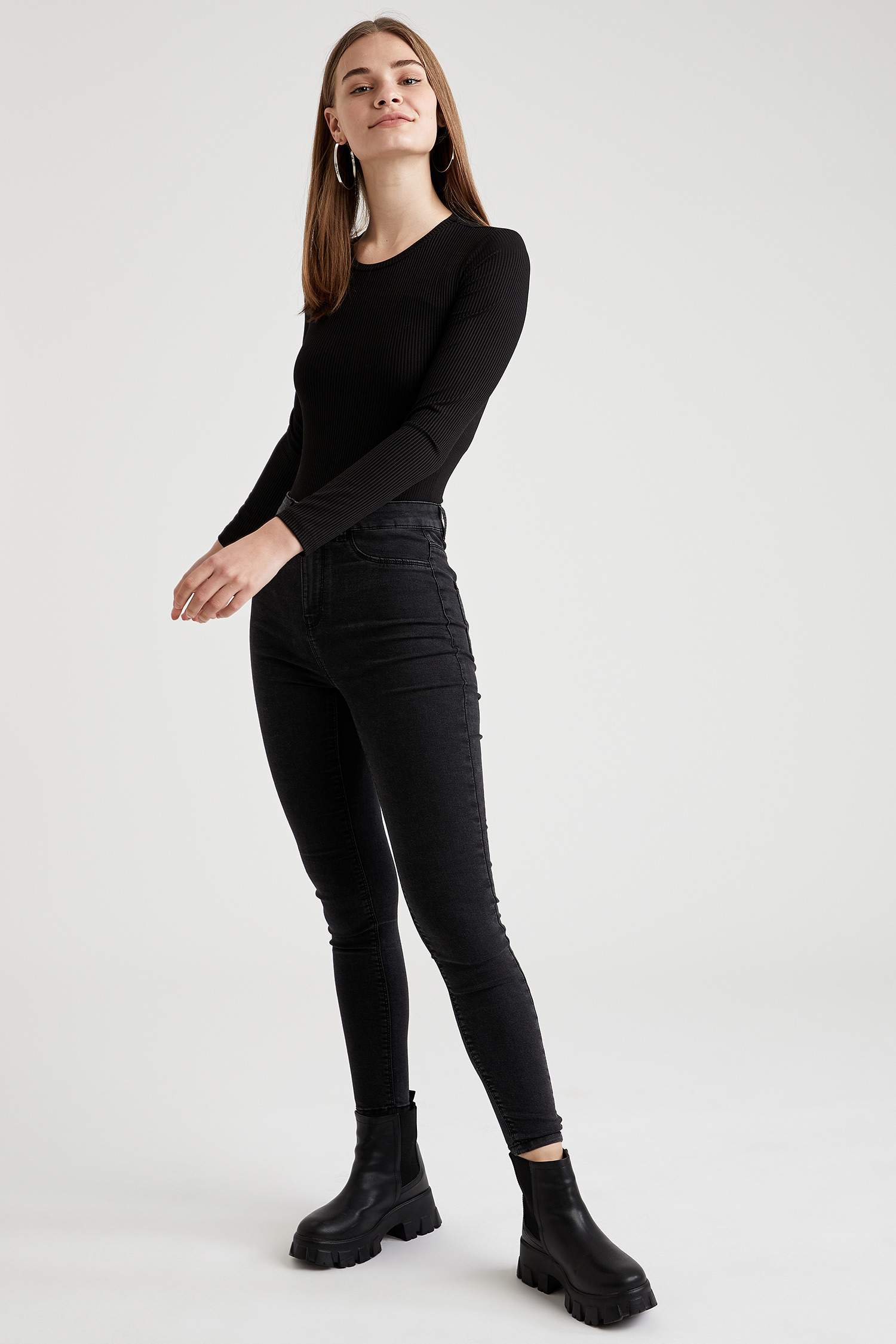 Anna Yüksek Bel Super Skinny Fit Jean Pantolon
