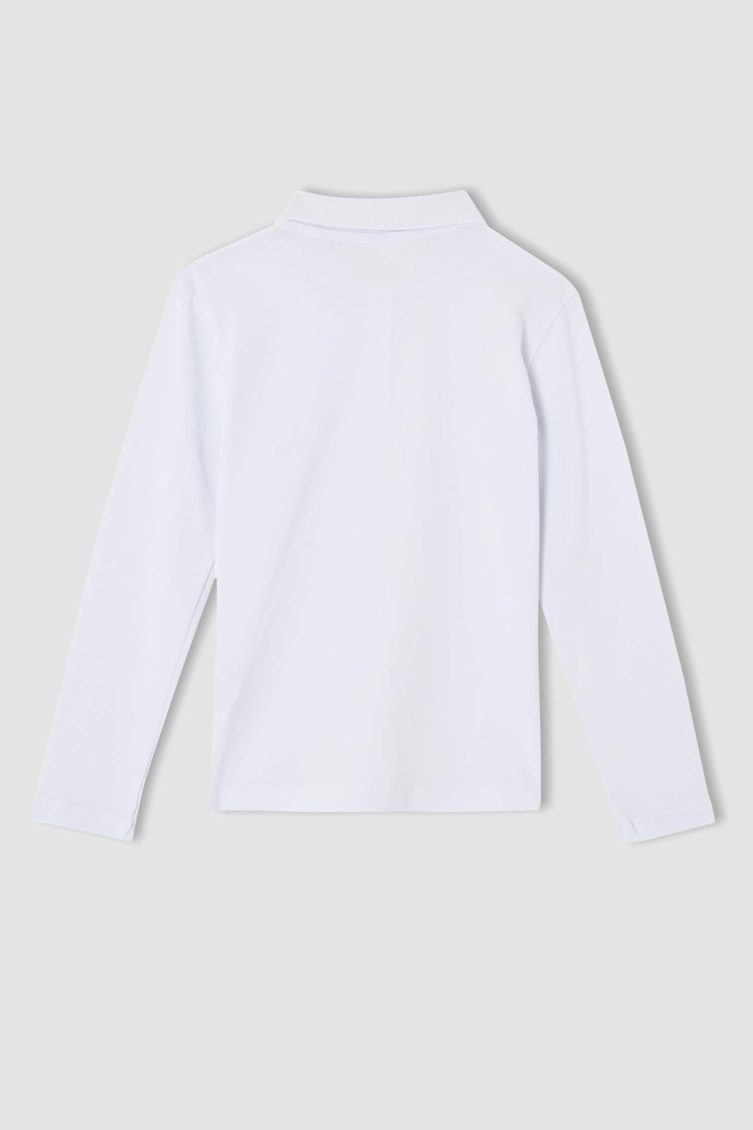 Kız Çocuk Regular Fit Polo Yaka Uzun Kolu Tişört