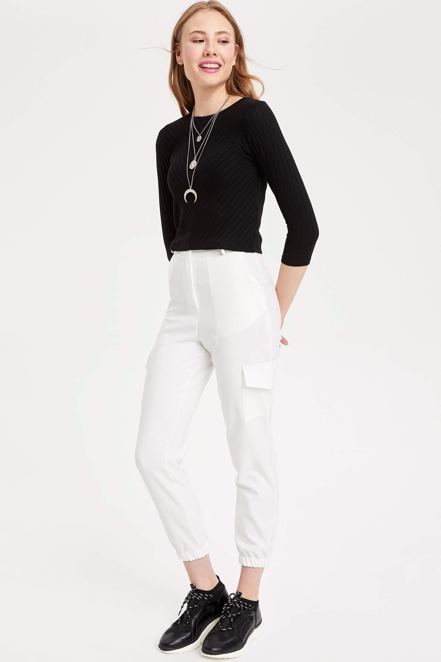Basic Slim Fit Uzun Kollu Tişört