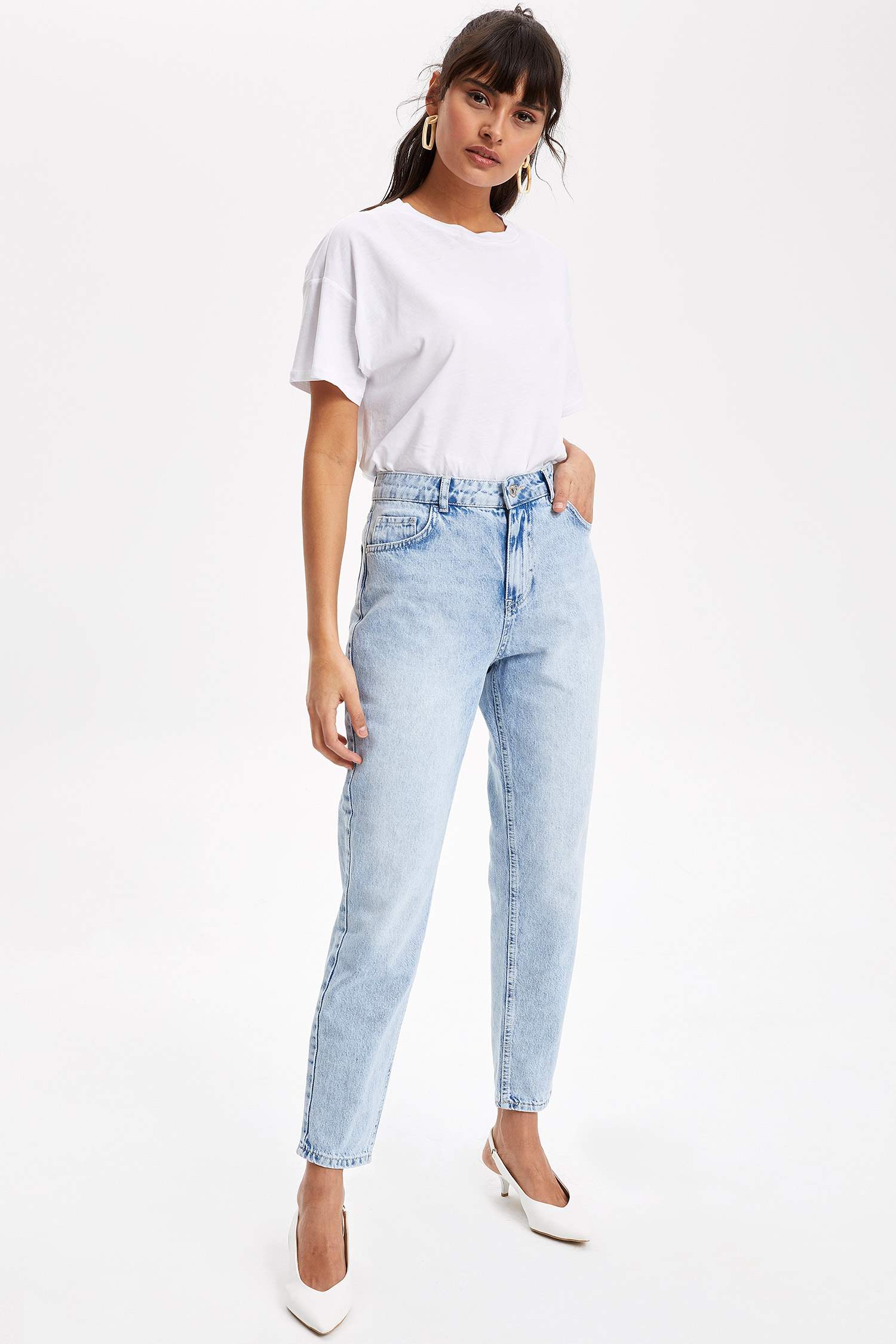 Defacto Bisiklet Yaka Oversize T-shirt. 2 Defacto Bisiklet Yaka Oversize T-shirt. 2