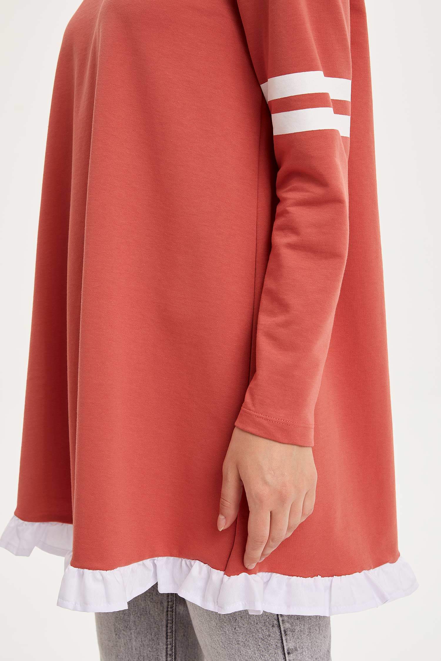 Defacto Şeritli Relax Fit Sweat Tunik. 3 Defacto Şeritli Relax Fit Sweat Tunik. 3