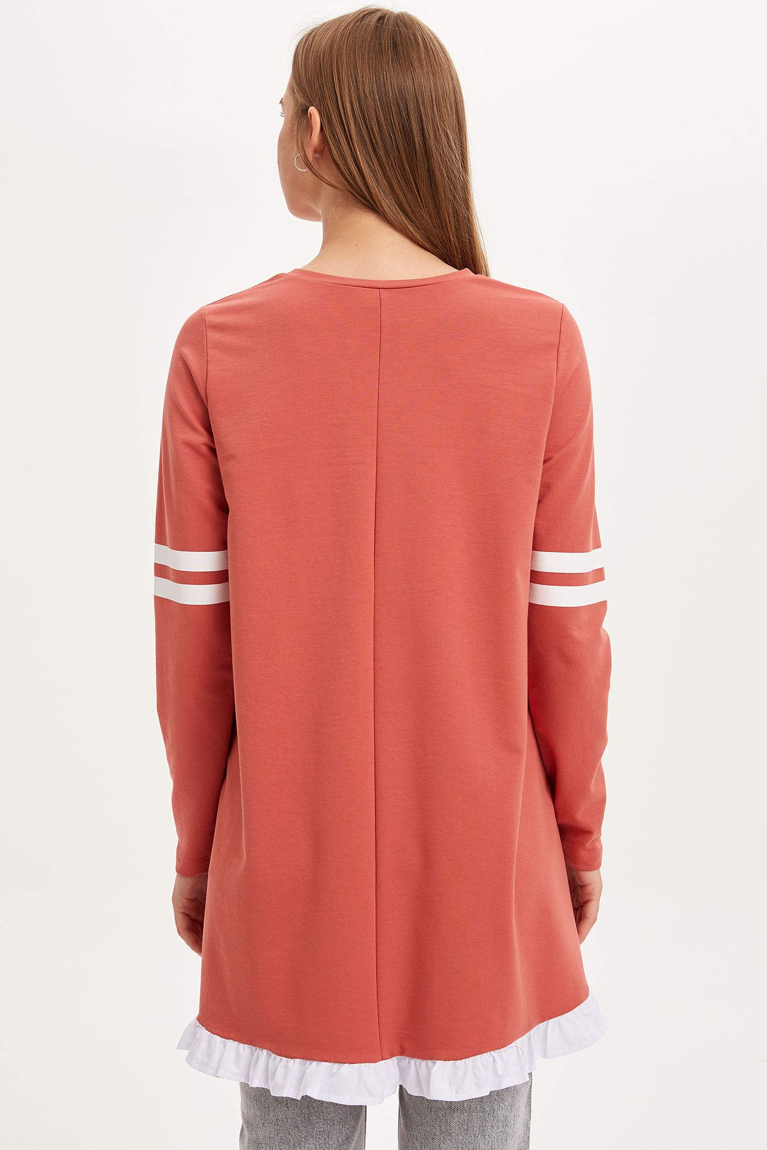 Defacto Şeritli Relax Fit Sweat Tunik. 4 Defacto Şeritli Relax Fit Sweat Tunik. 4