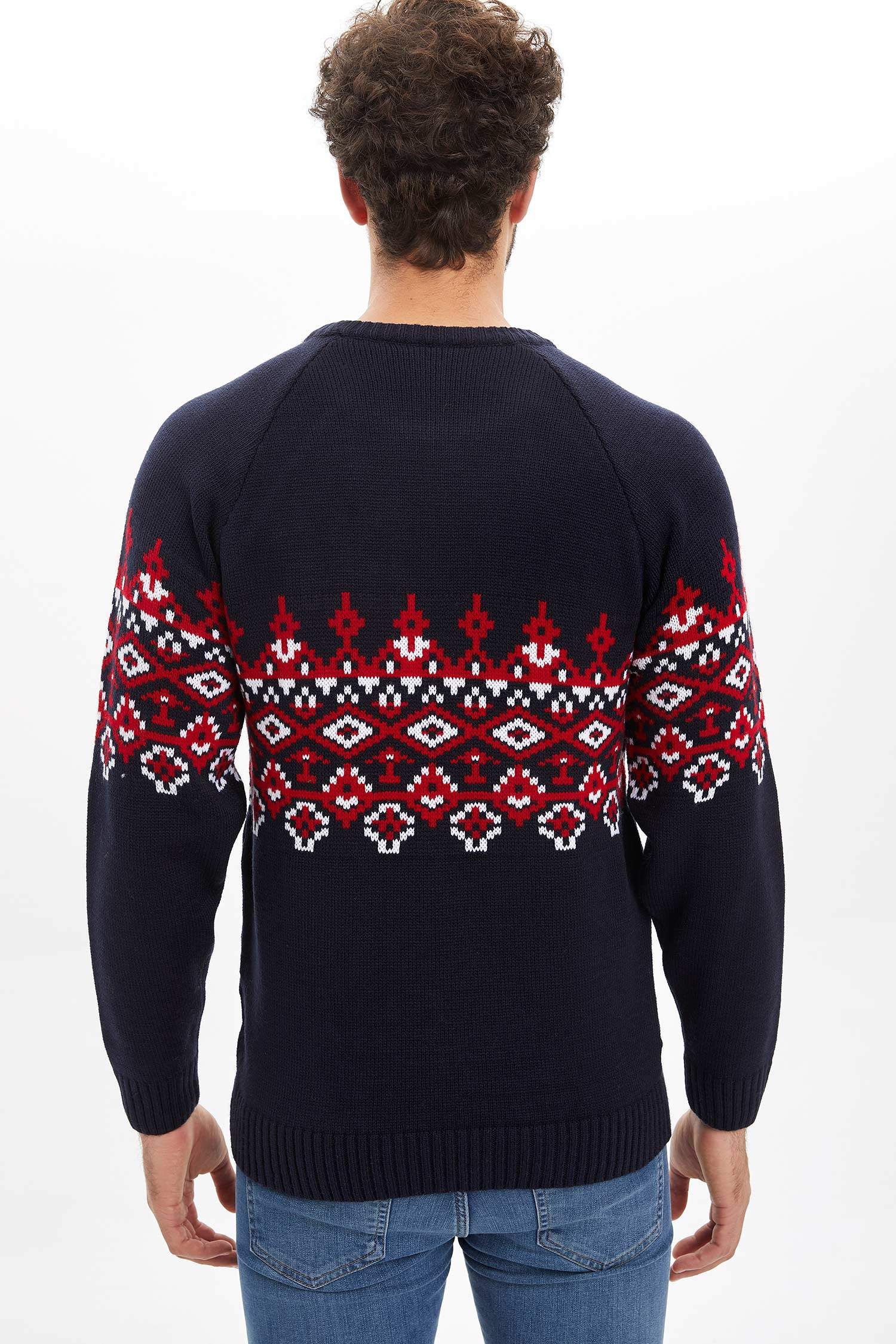 Jakarlı Regular Fit Kazak