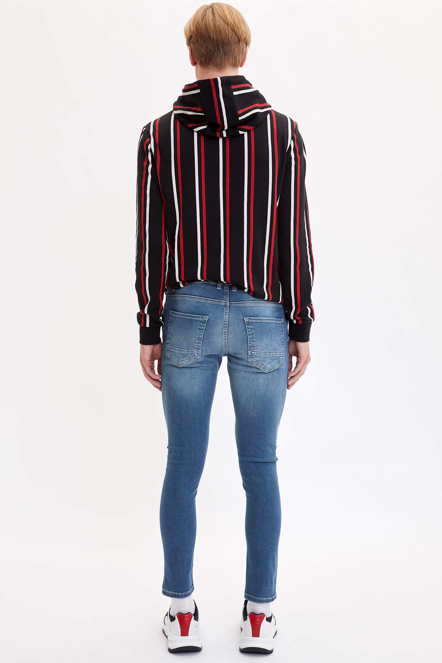 Skinny Comfort Fit Yırtık Detaylı Jean Pantolon