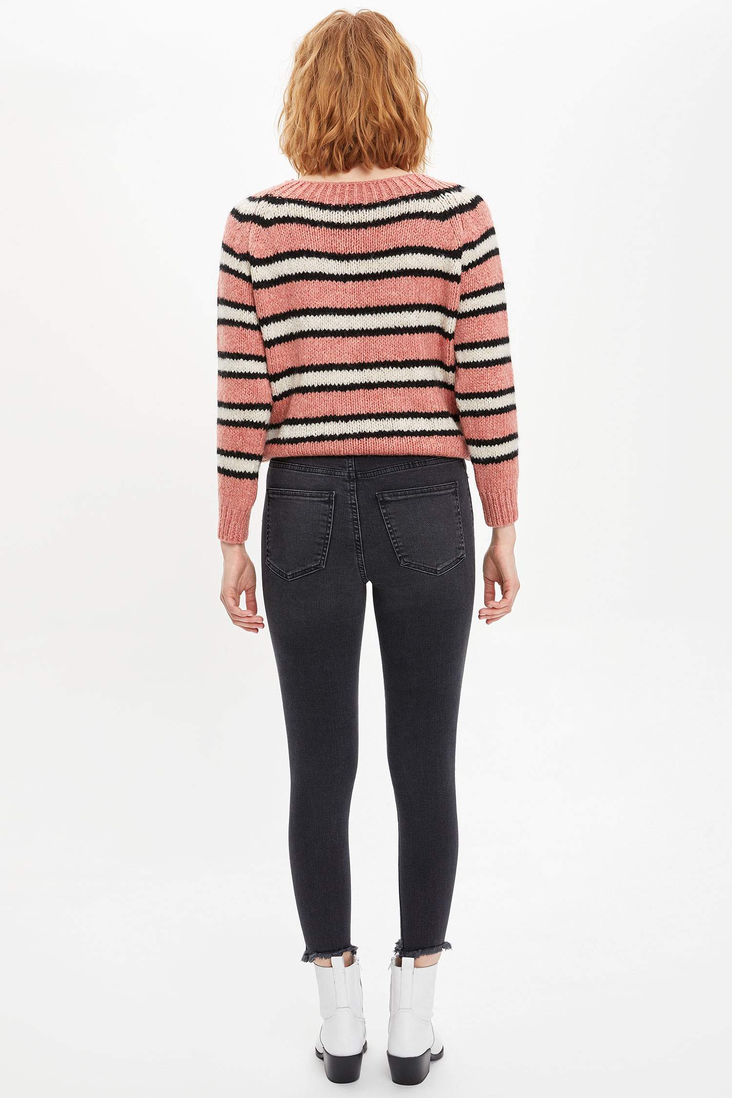 Anna Ankle Super Skinny Fit Yırtık Detaylı Jean Pantolon