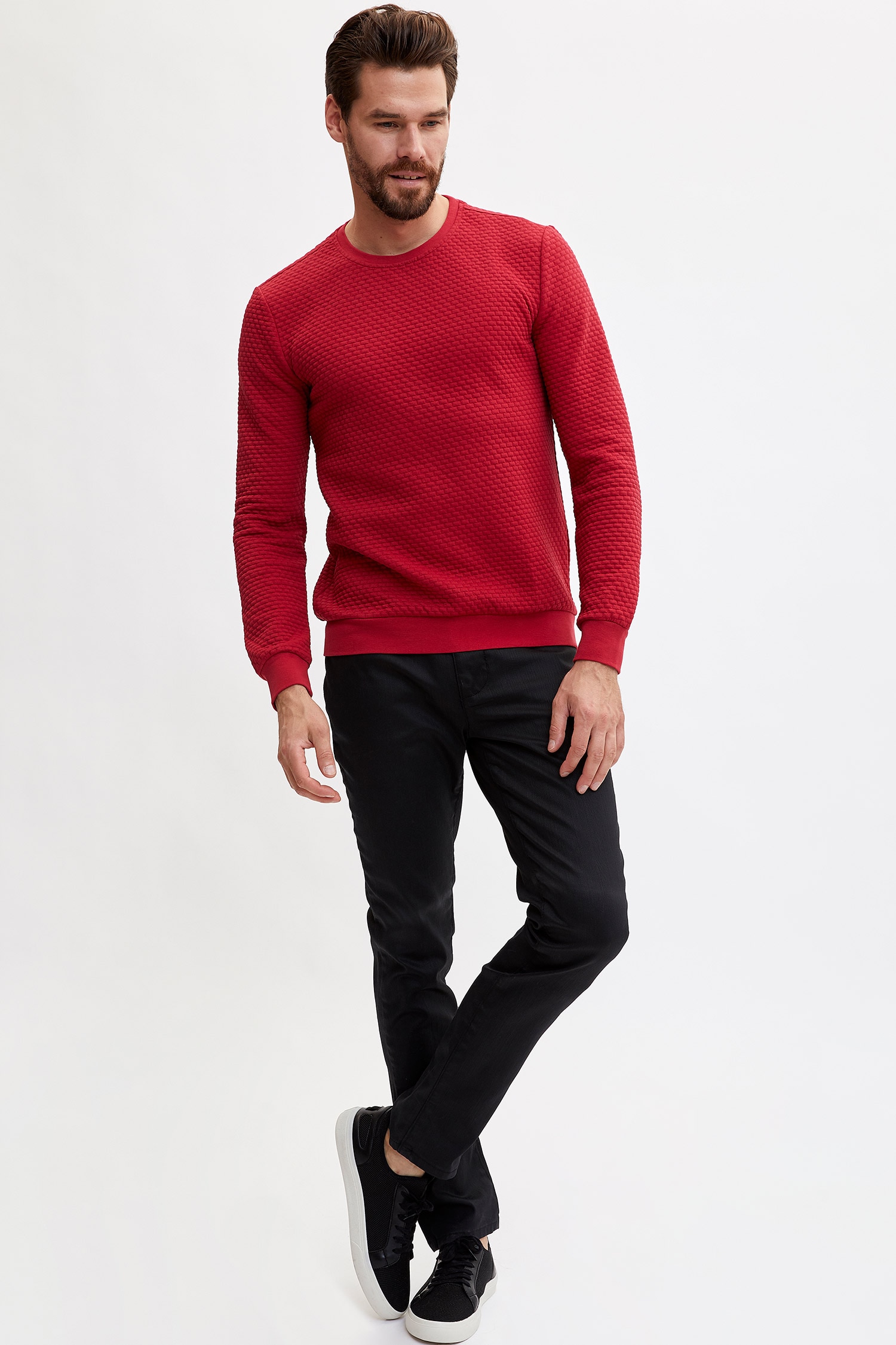Defacto Uzun Kollu Slim Fit Sweatshirt. 2 Defacto Uzun Kollu Slim Fit Sweatshirt. 2