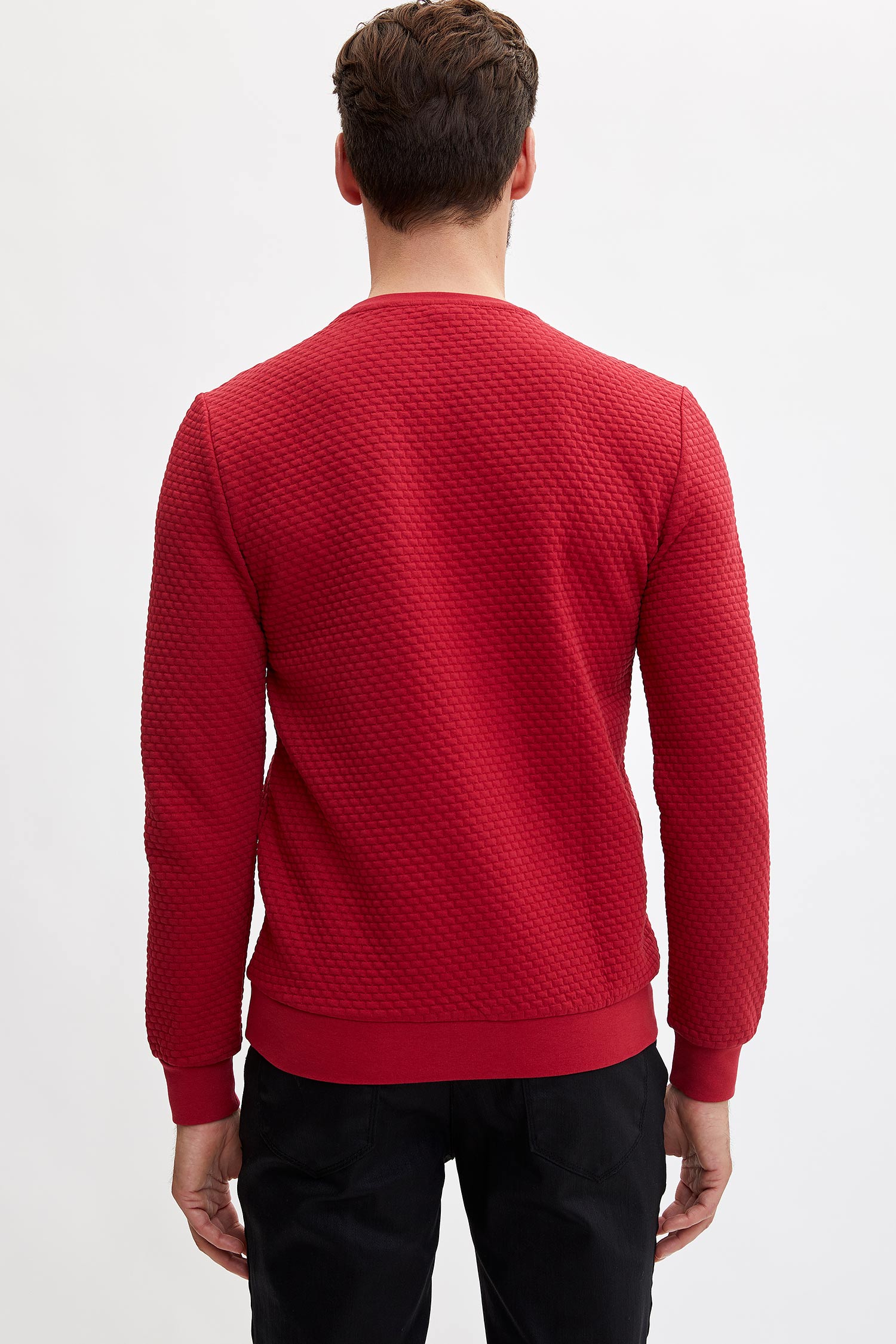 Defacto Uzun Kollu Slim Fit Sweatshirt. 4 Defacto Uzun Kollu Slim Fit Sweatshirt. 4