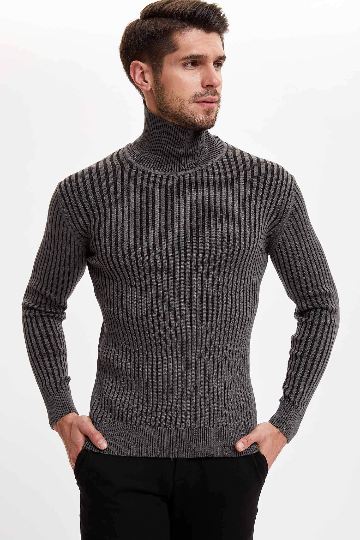 Balıkçı Yaka Slim Fit Kazak
