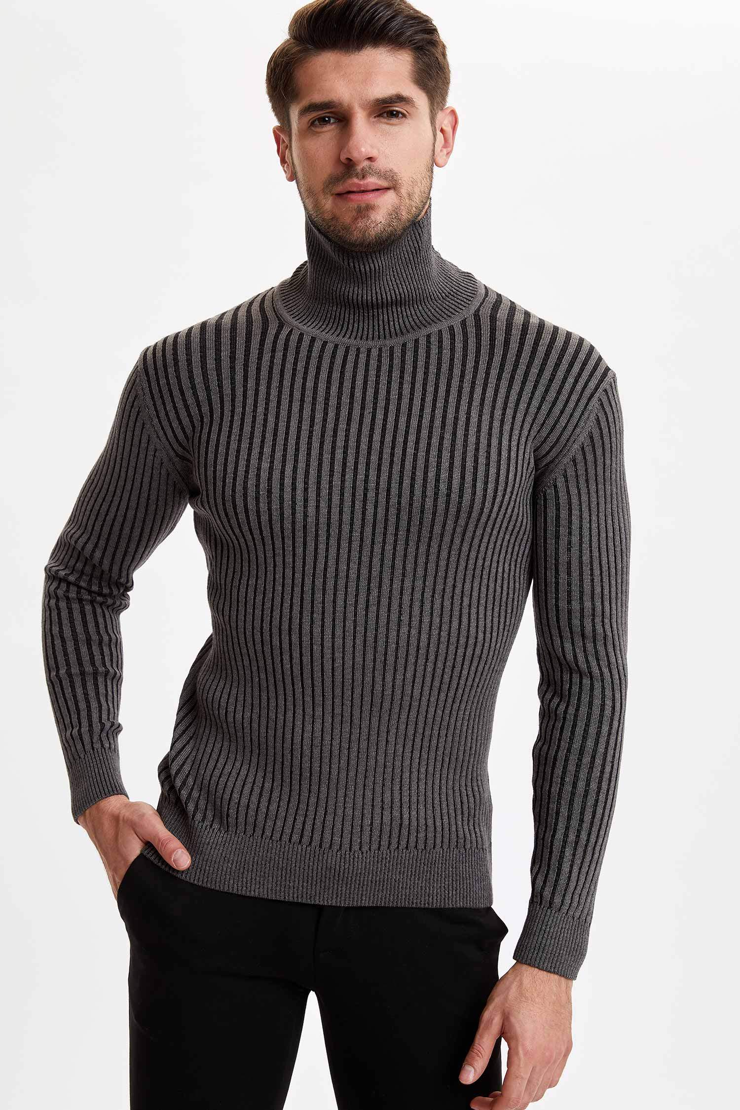 Balıkçı Yaka Slim Fit Kazak