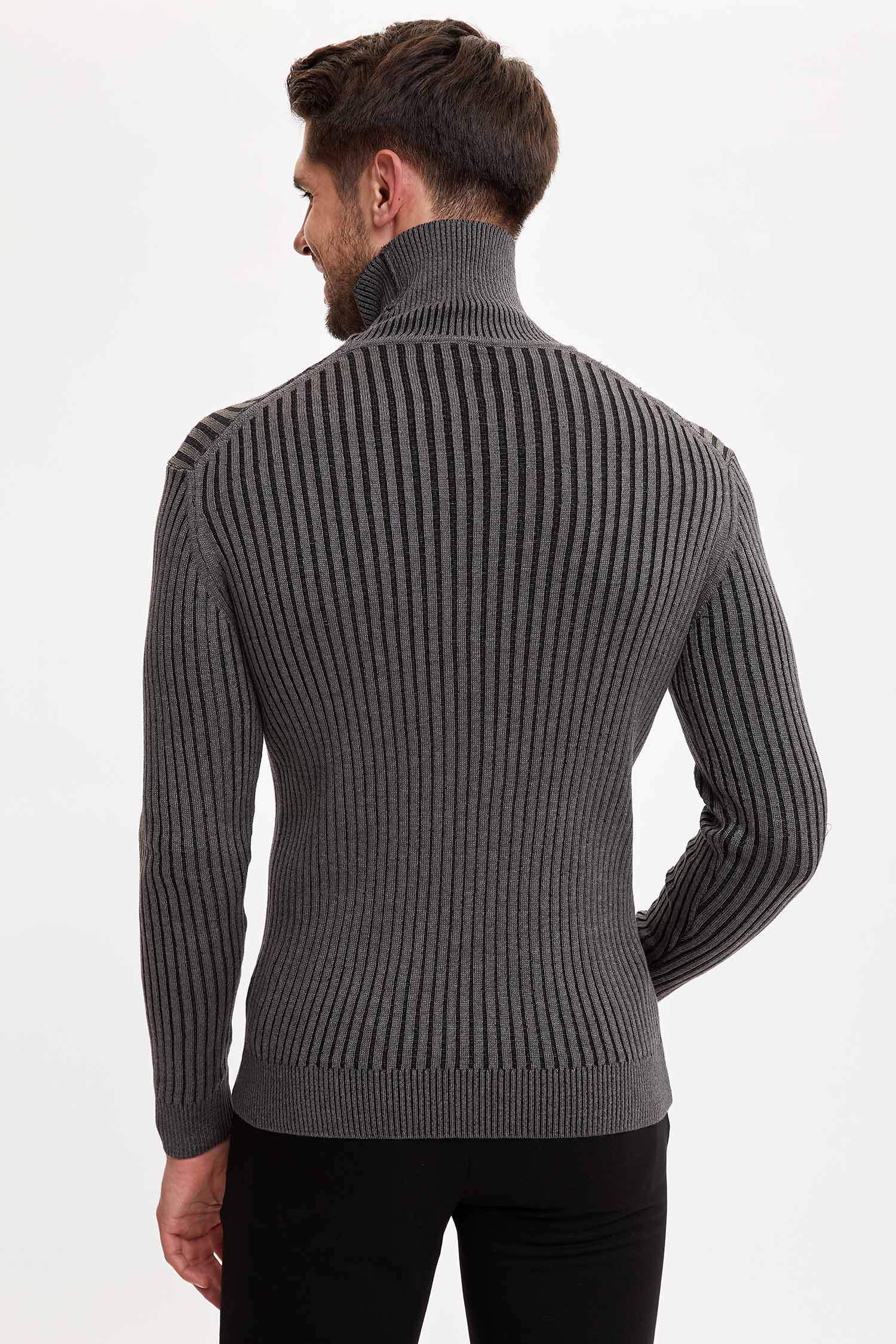Balıkçı Yaka Slim Fit Kazak