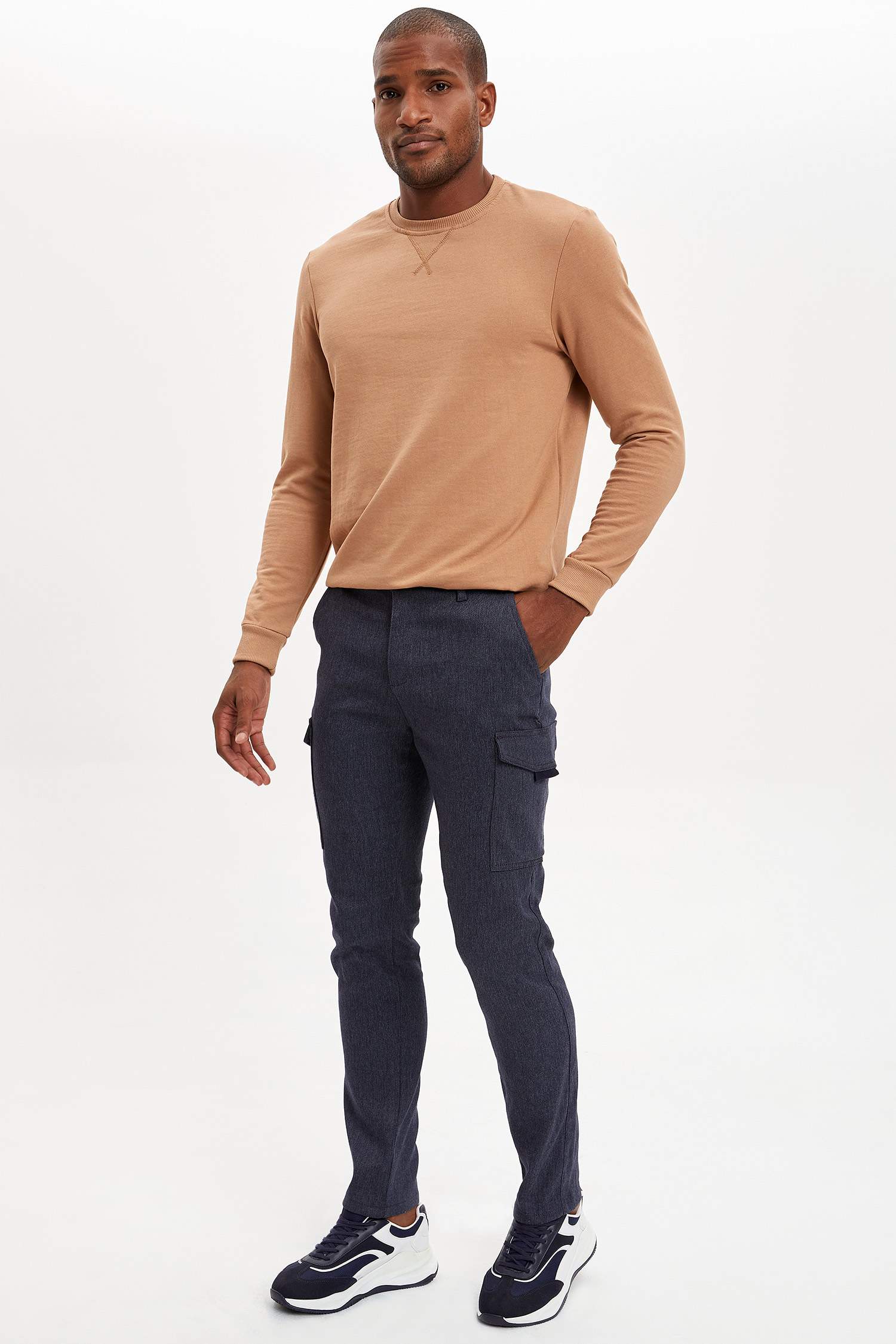 Slim Fit Kargo Pantolon