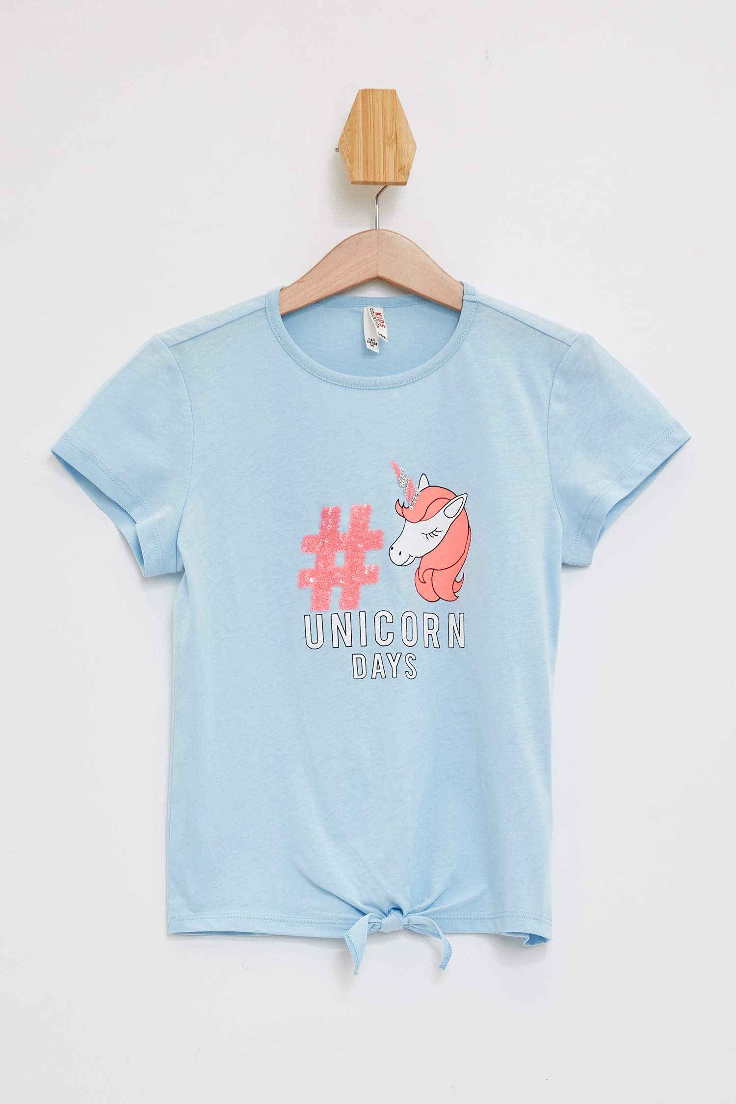 Kız Çocuk Unicorn Baskılı Tişört