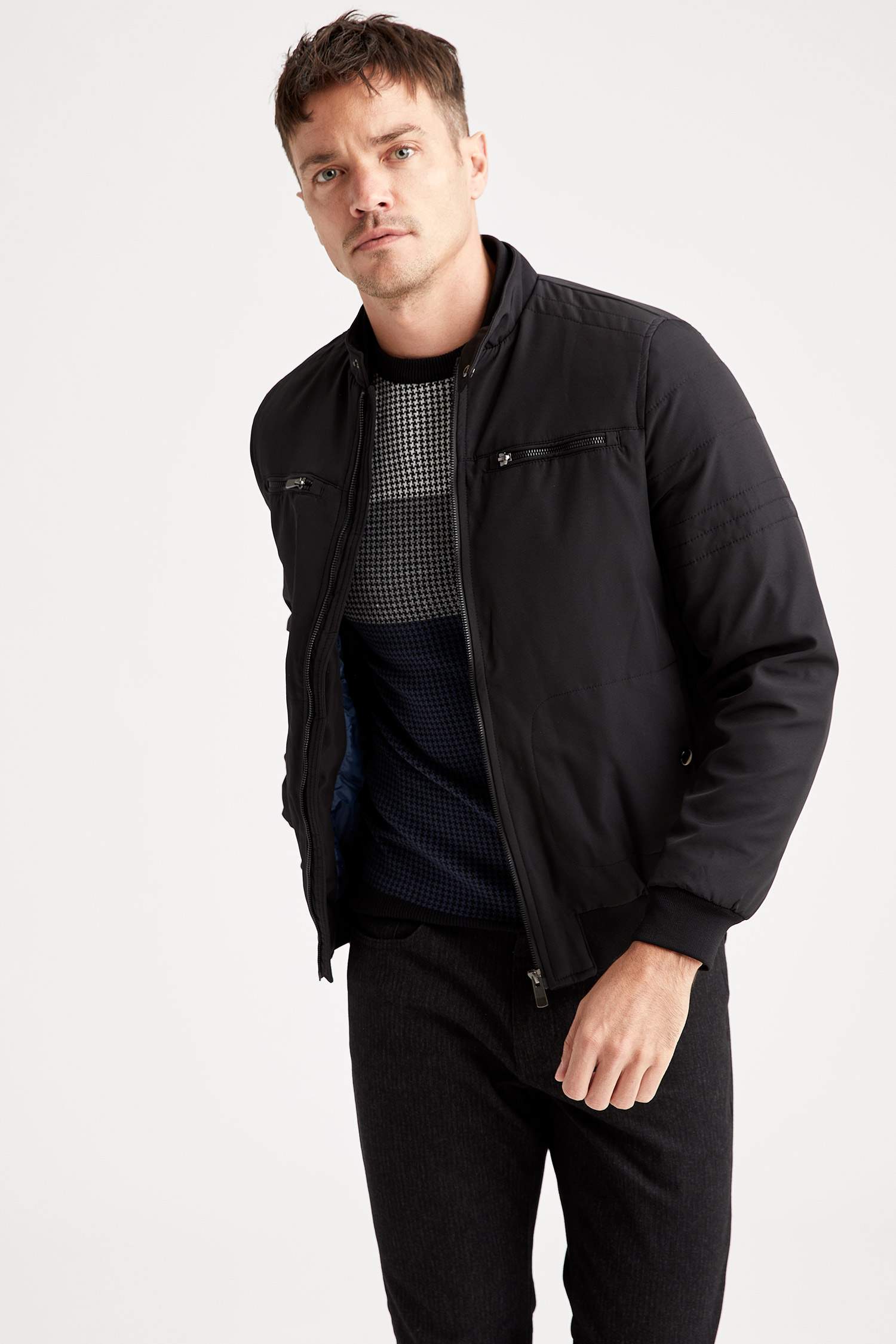 Basic Slim Fit Mevsimlik İnce Mont