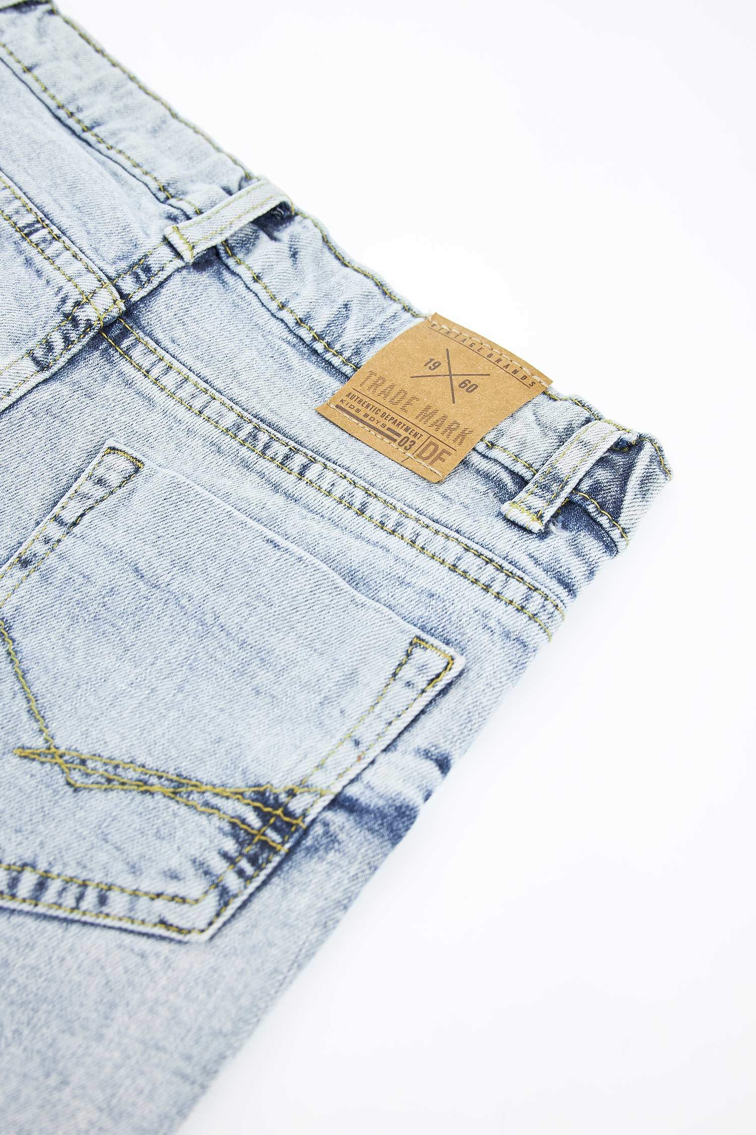 Erkek Çocuk Regular Fit Jean Bermuda Şort
