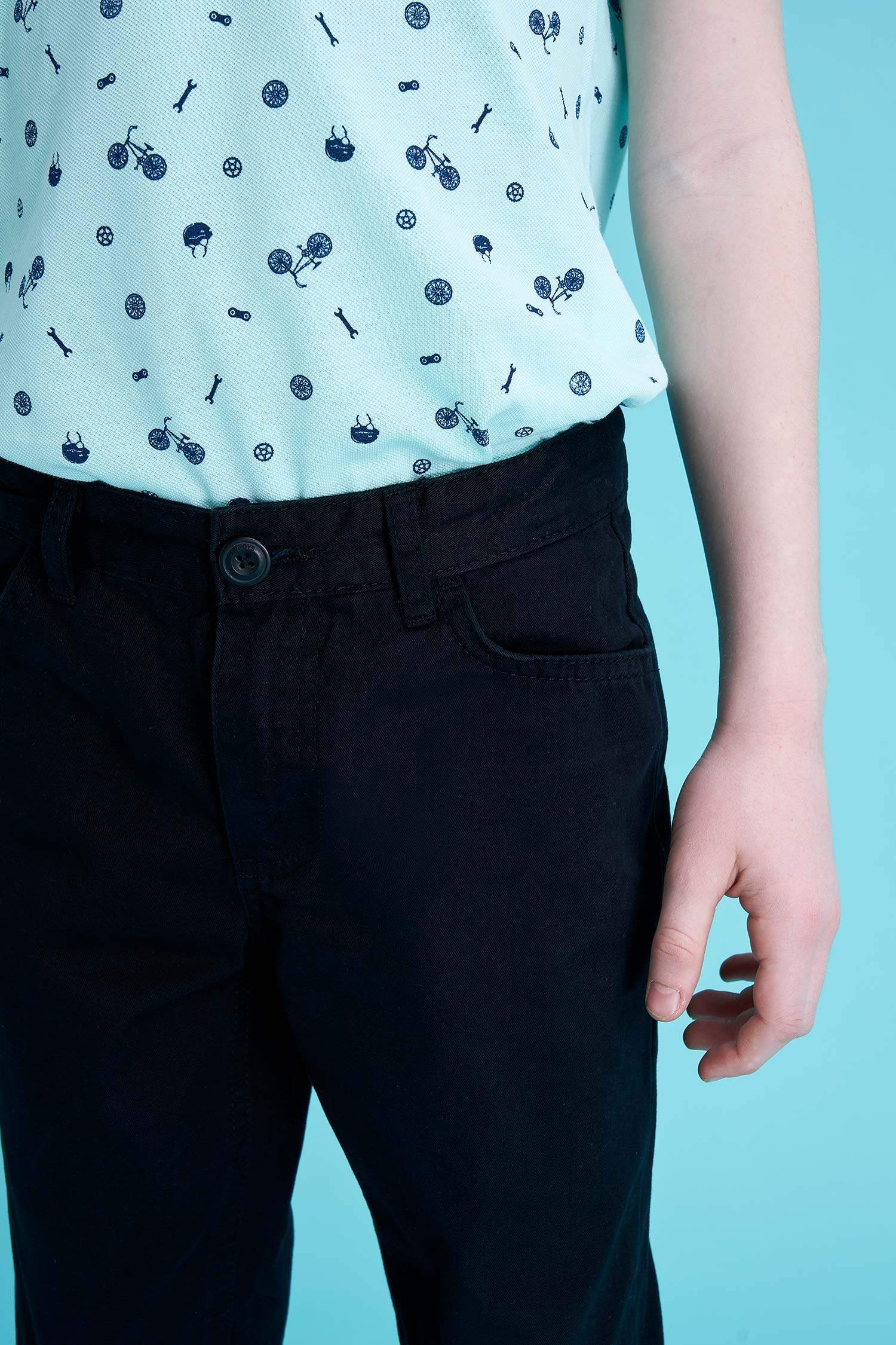 Erkek Çocuk Regular Fit 5 Cepli Dokuma Pantolon
