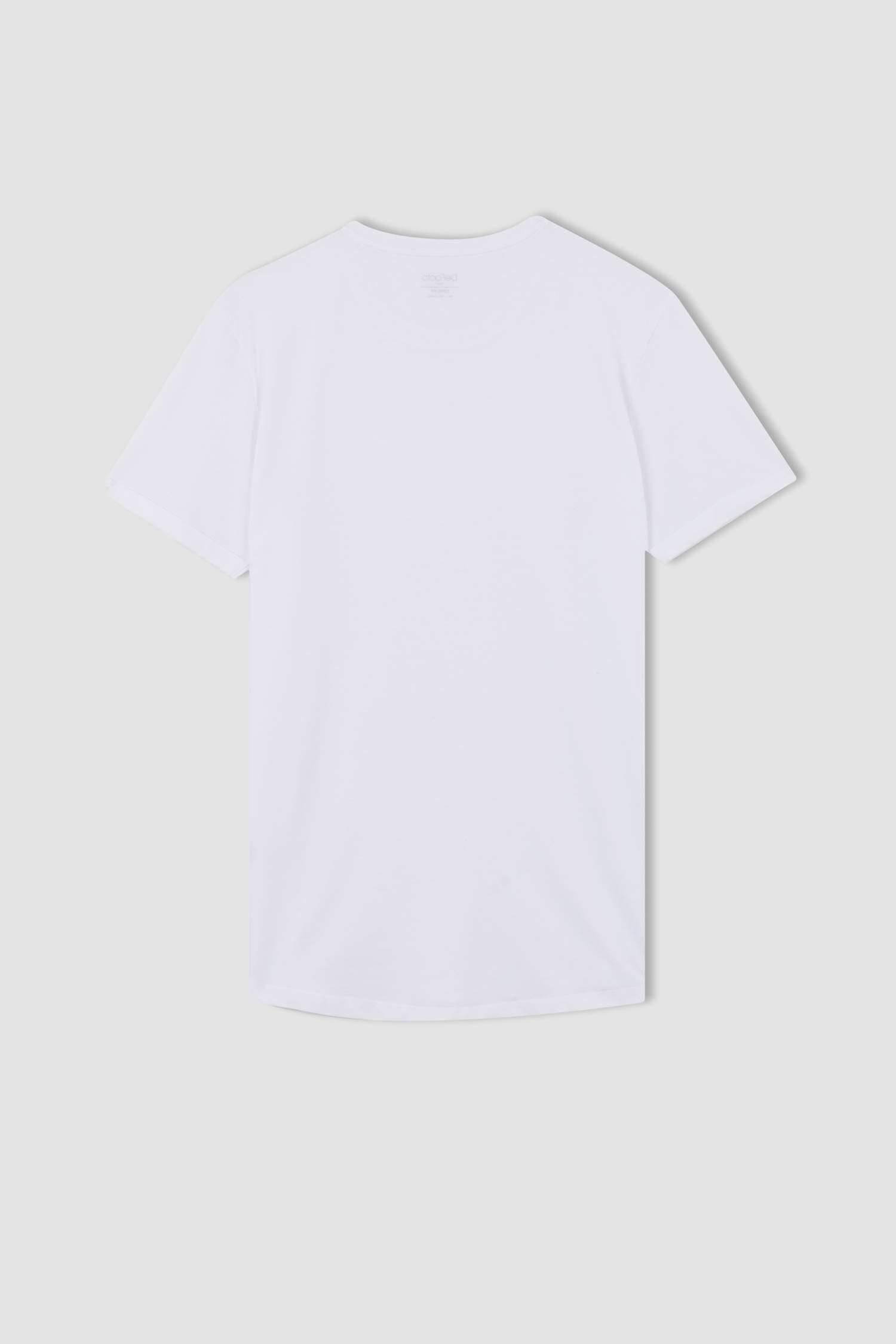 Long Fit Uzun Bisiklet Yaka Basic Tişört