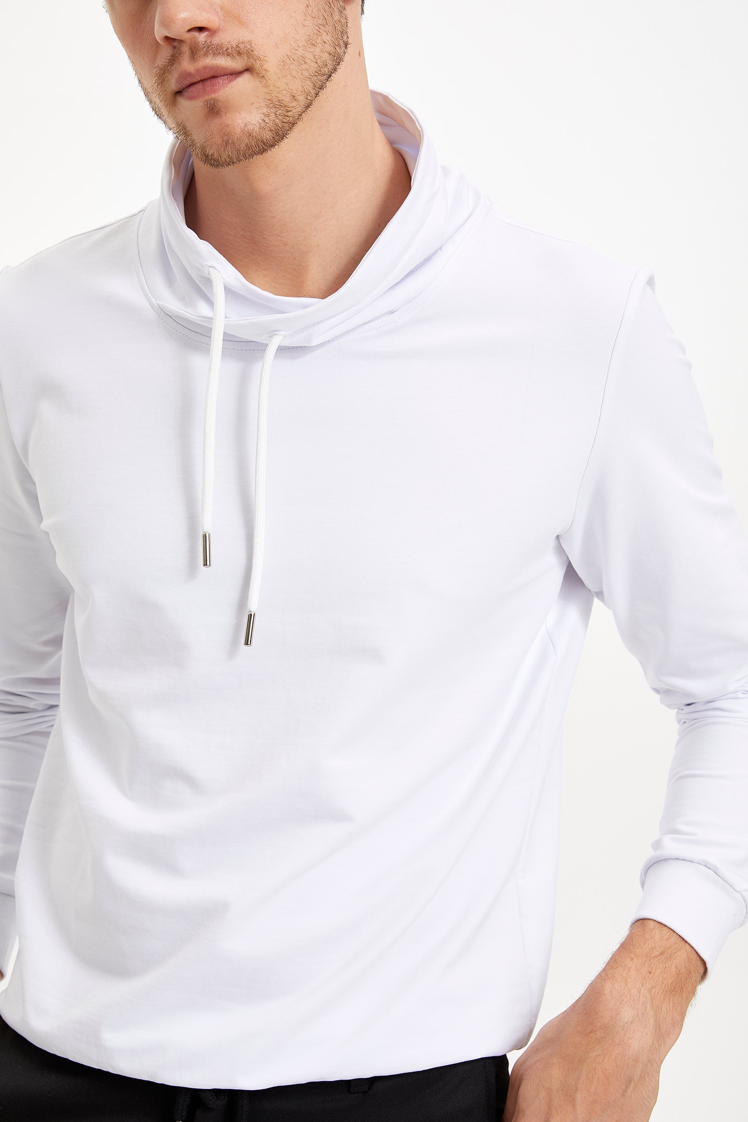 Defacto Slim Fit Şal Yaka Sweatshirt. 3 Defacto Slim Fit Şal Yaka Sweatshirt. 3