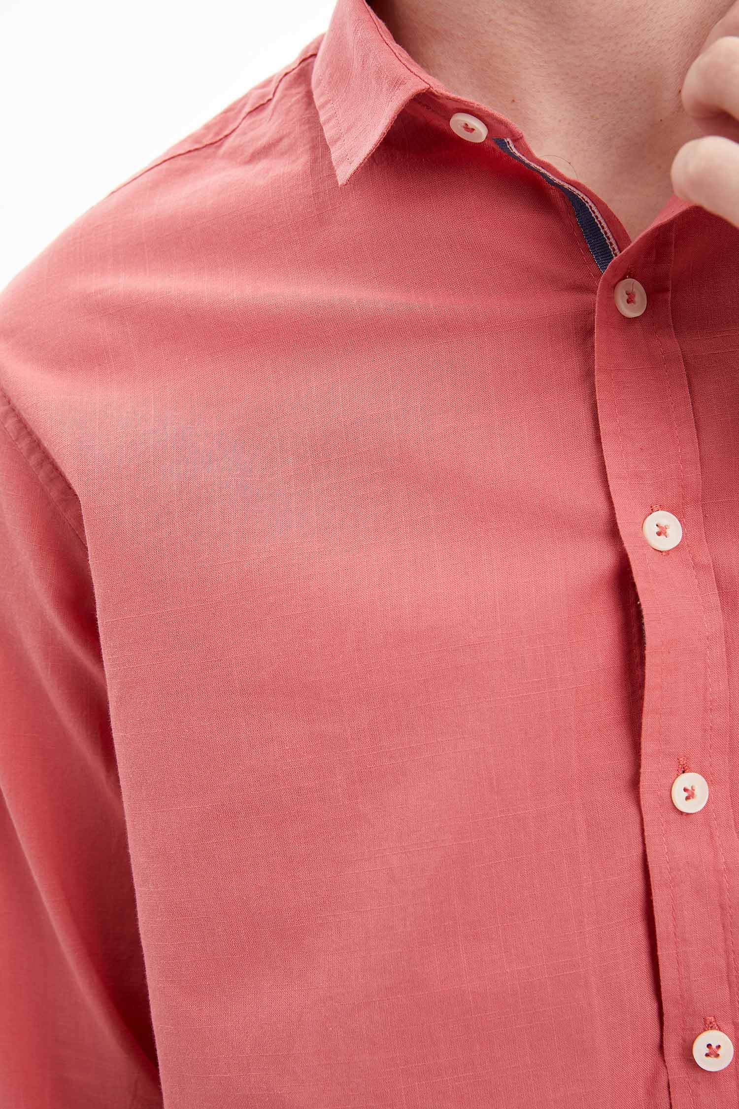 Slim Fit Basic Uzun Kollu Gömlek