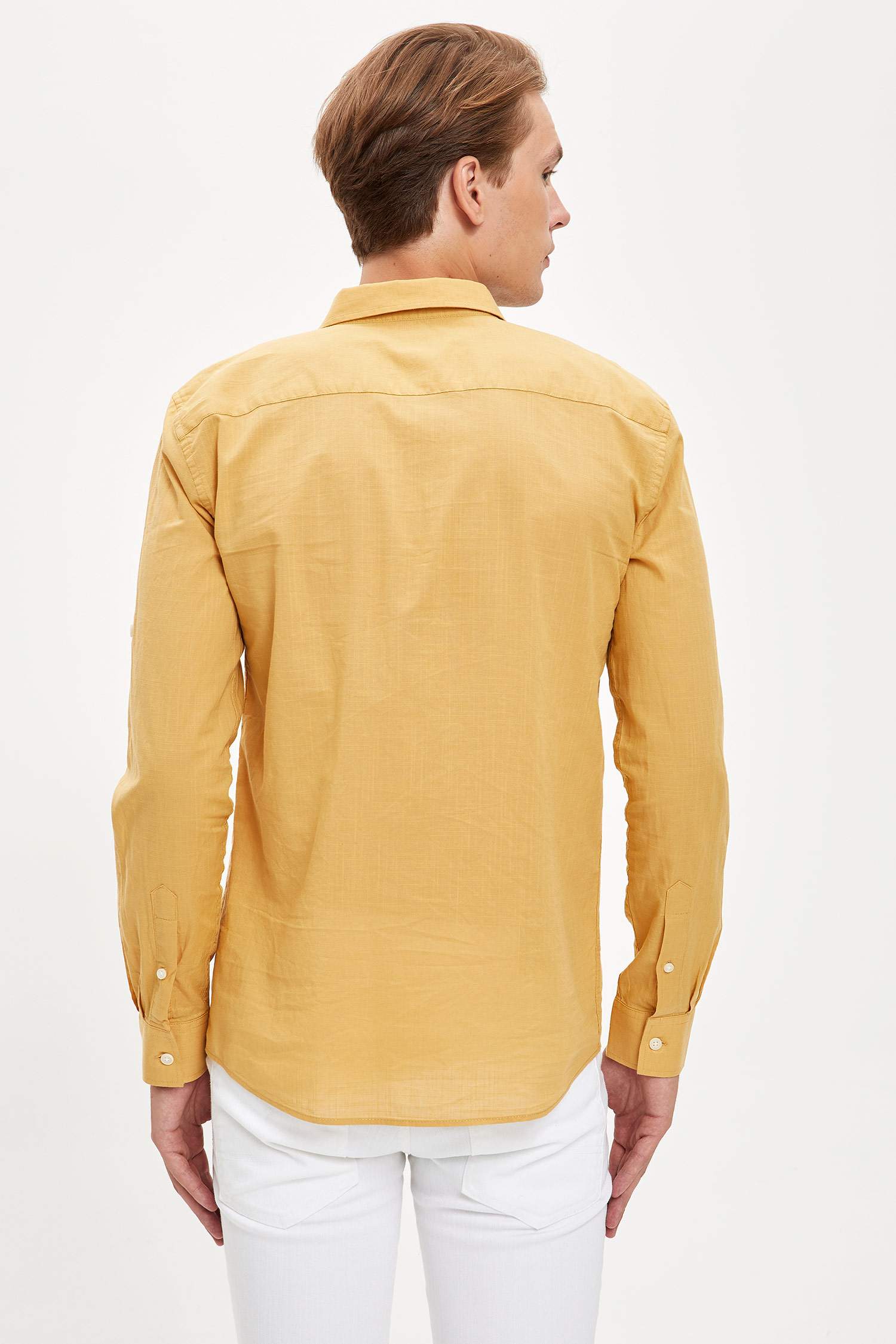 Slim Fit Basic Uzun Kollu Gömlek