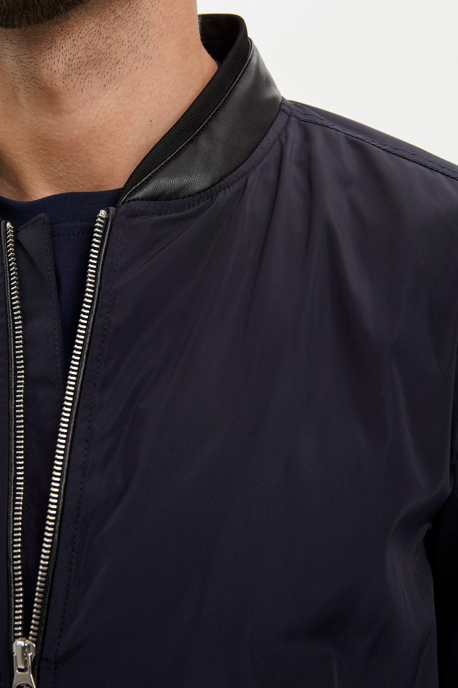 Slim Fit Basic Kolej Yaka Bomber Mevsimlik İnce Mont