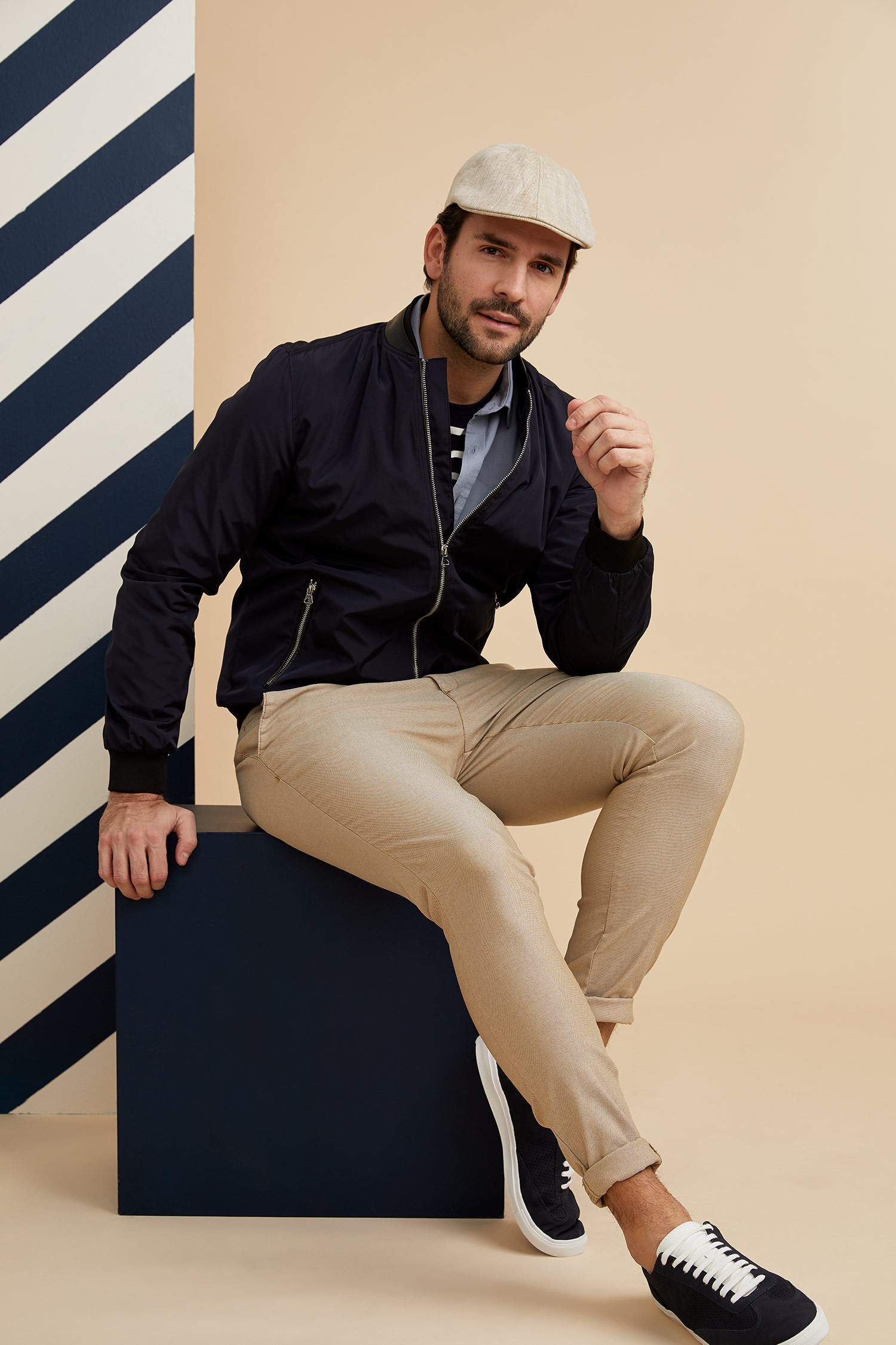 Slim Fit Basic Kolej Yaka Bomber Mevsimlik İnce Mont