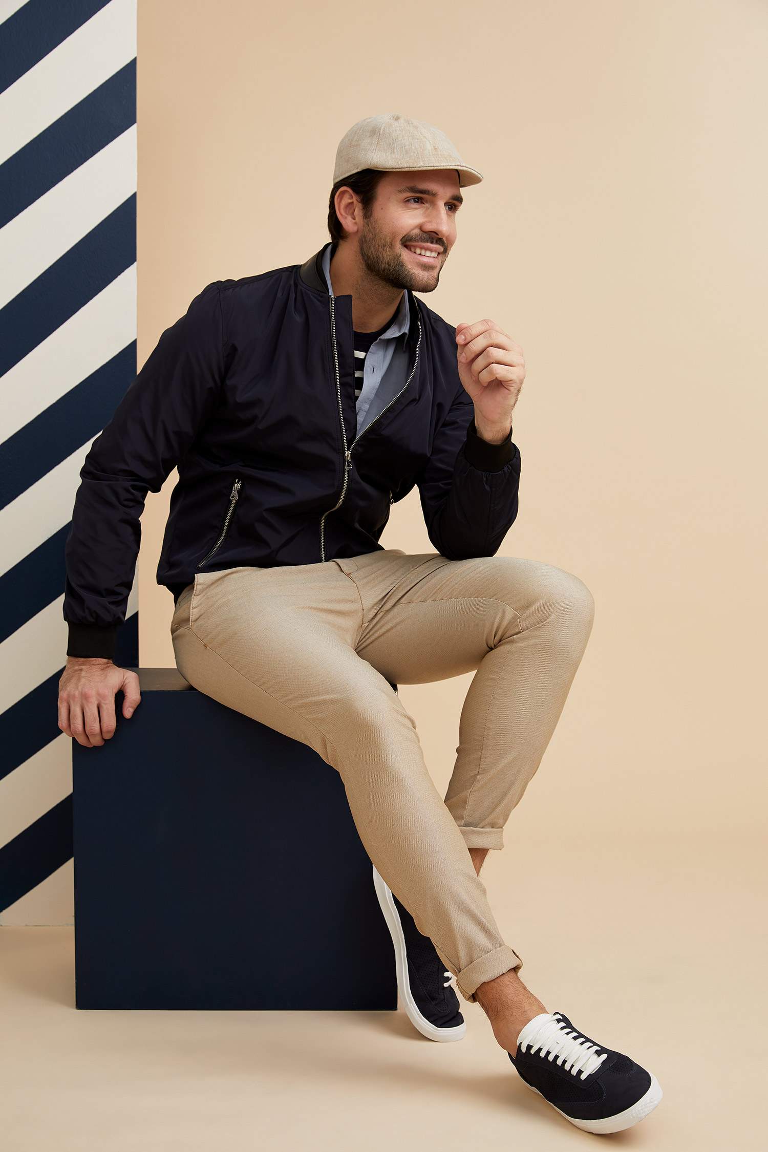 Slim Fit Basic Kolej Yaka Bomber Mevsimlik İnce Mont