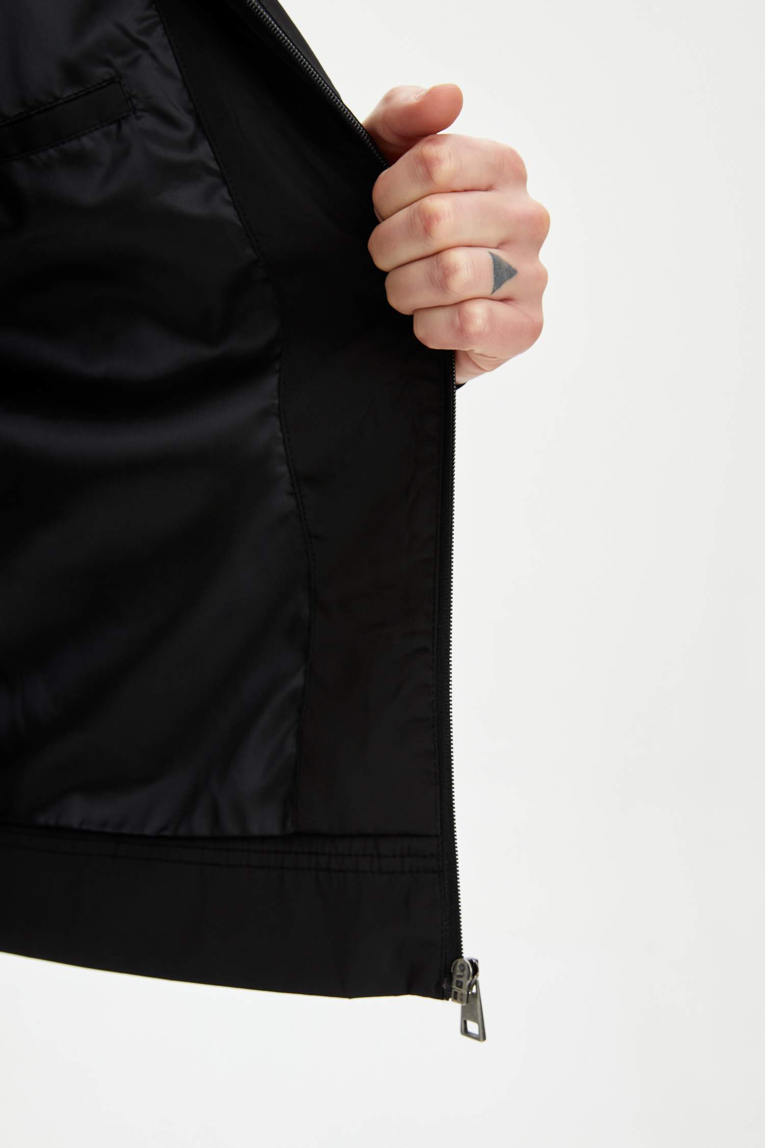 Slim Fit Fermuarlı Mevsimlik İnce Mont