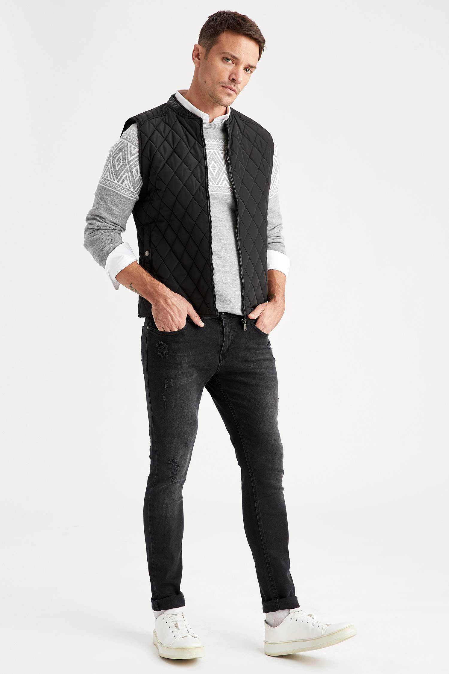 Slim Fit Klasik Yelek