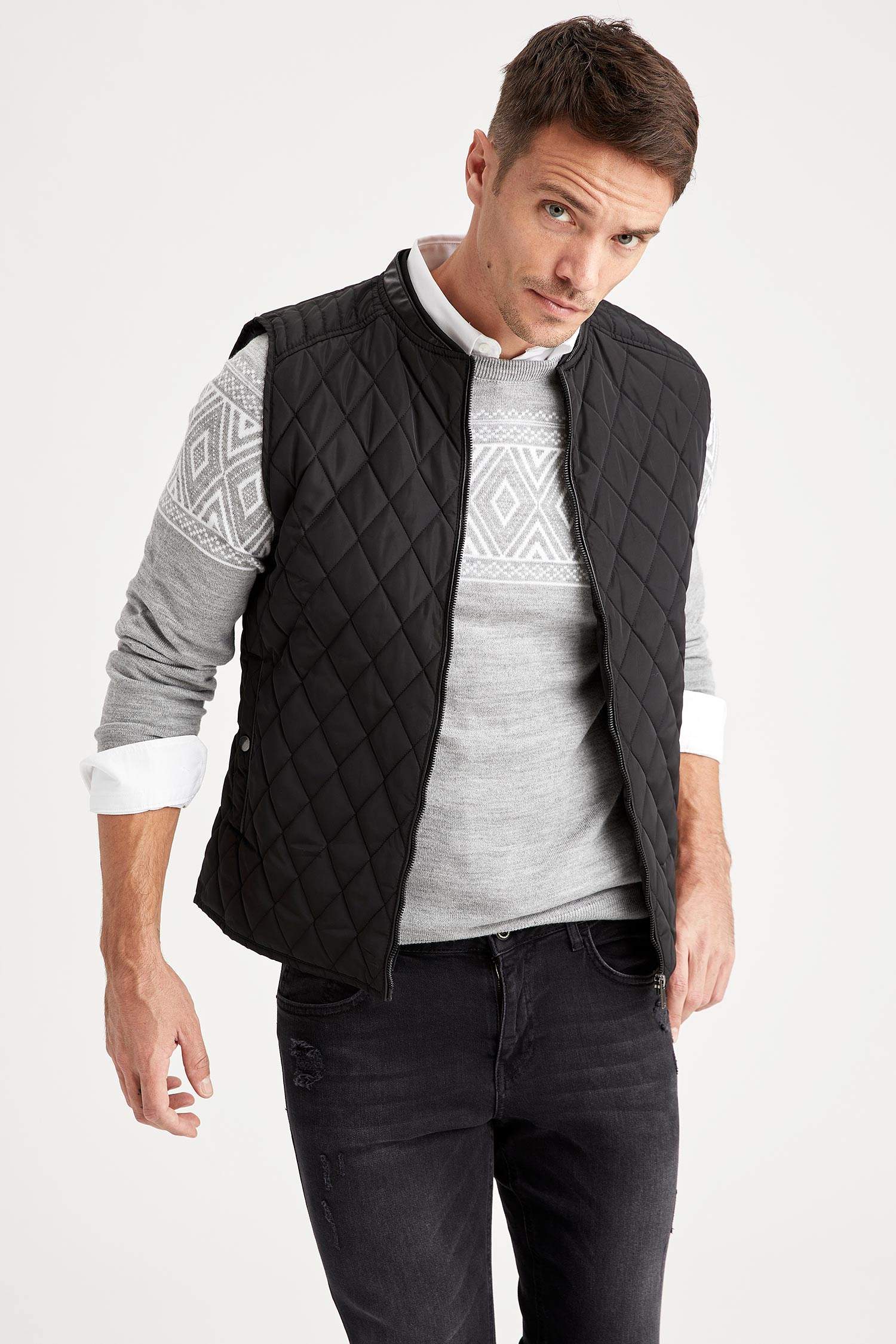 Slim Fit Klasik Yelek