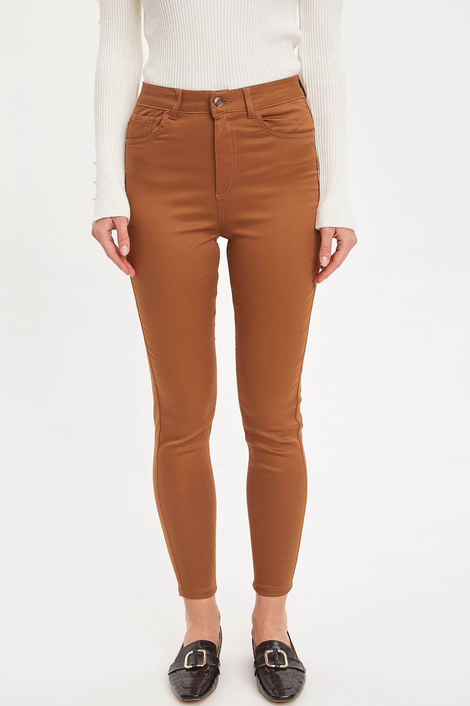 Slim Fit Dokuma Pantolon